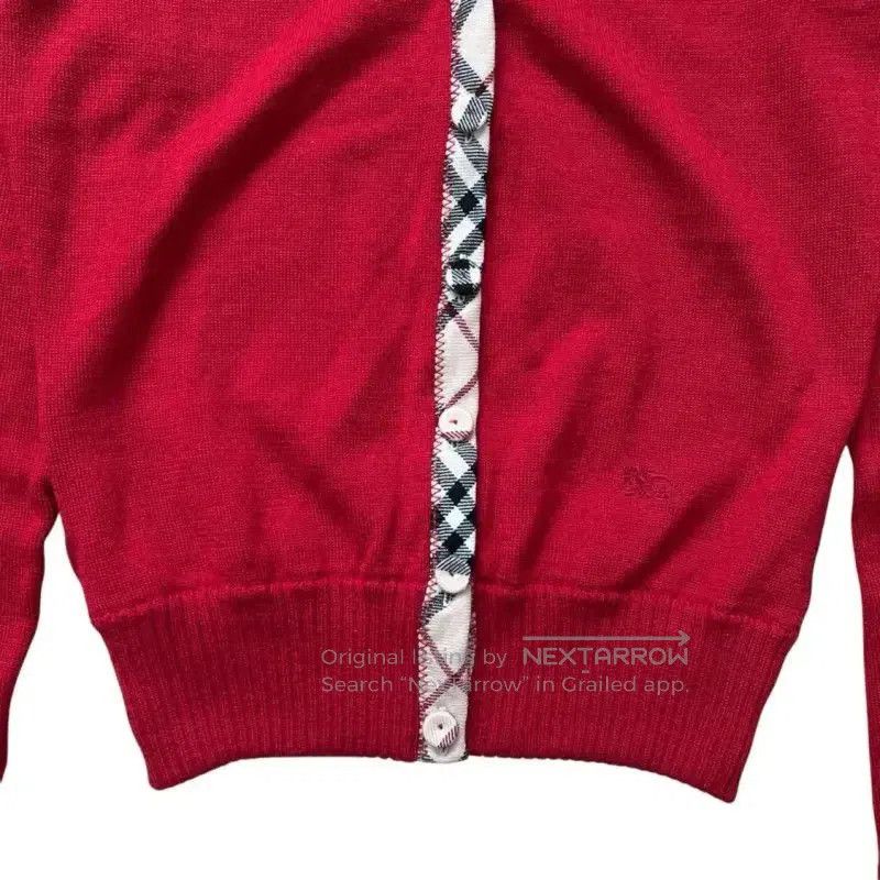 Burberry Burberry Red Wool Long Sleeve Cardigan. Size M / US 6-8 / IT 42-44 - 1 Thumbnail