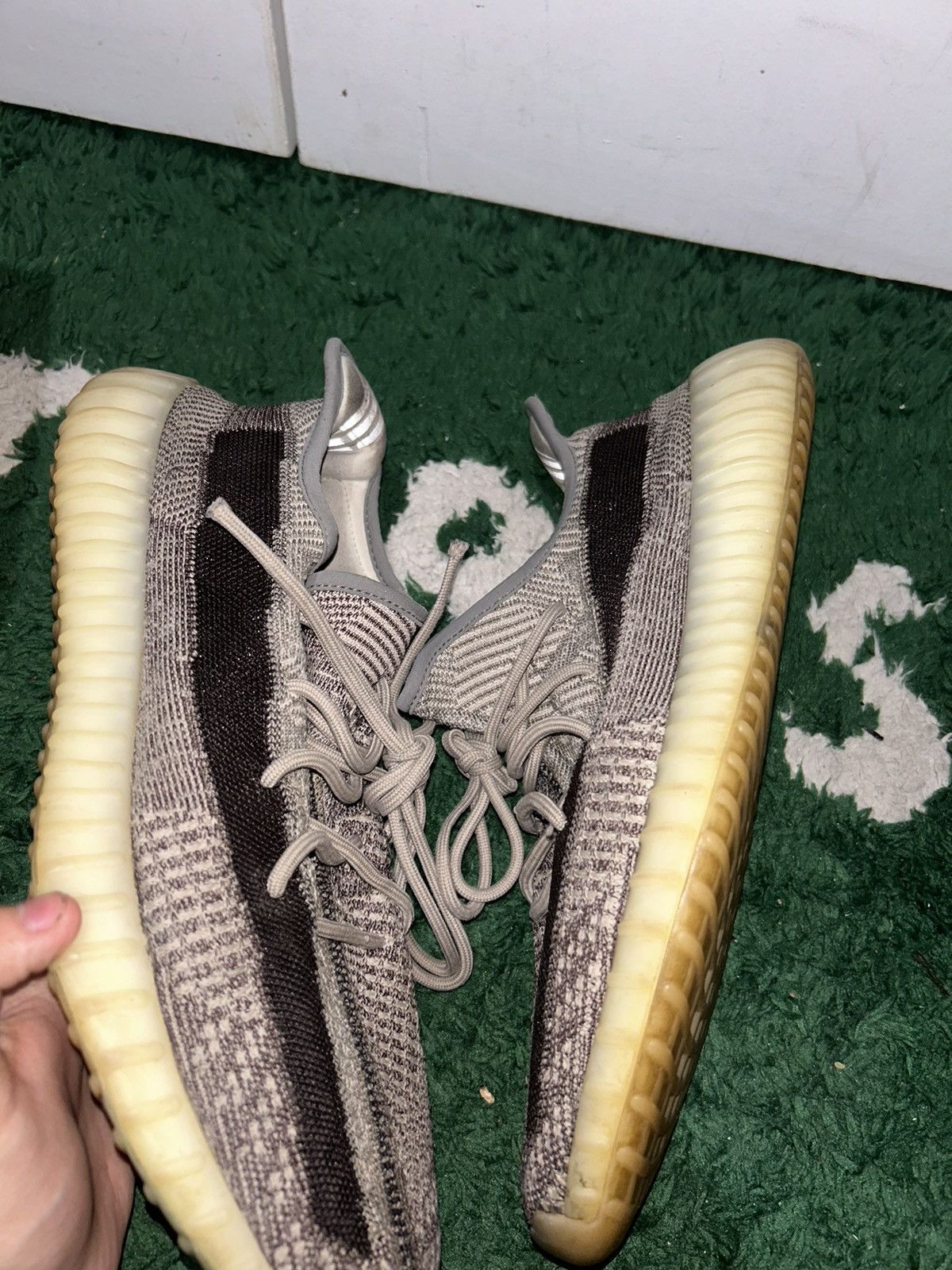 Adidas Size 13 - adidas Yeezy Boost 350 V2 Low Zyon used Size US 13 / EU 46 - 2 Thumbnail