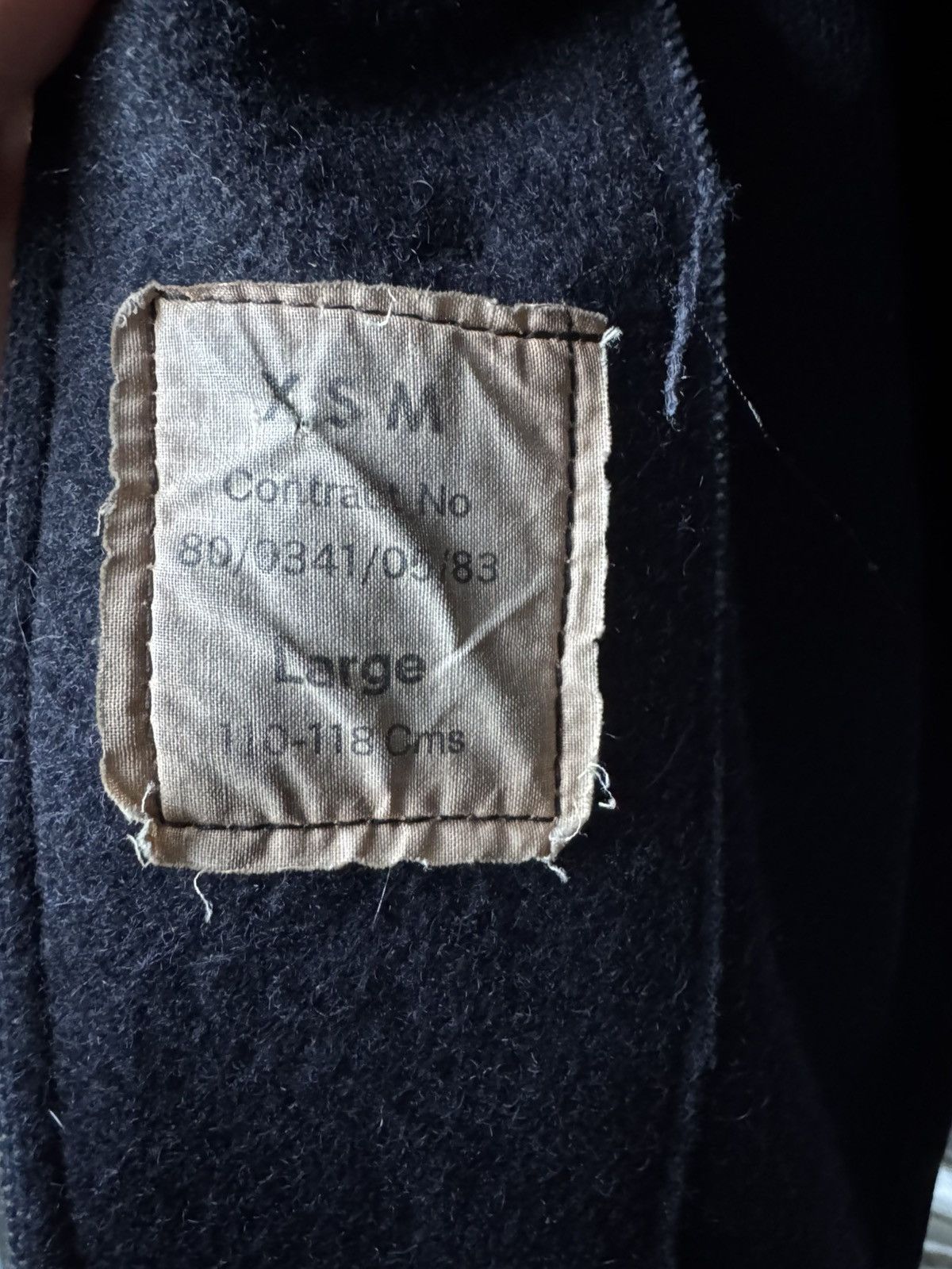 Vintage Vintage British Military Duffle Coat – Heavy Wool – Toggles Size US L / EU 52-54 / 3 - 5 Thumbnail
