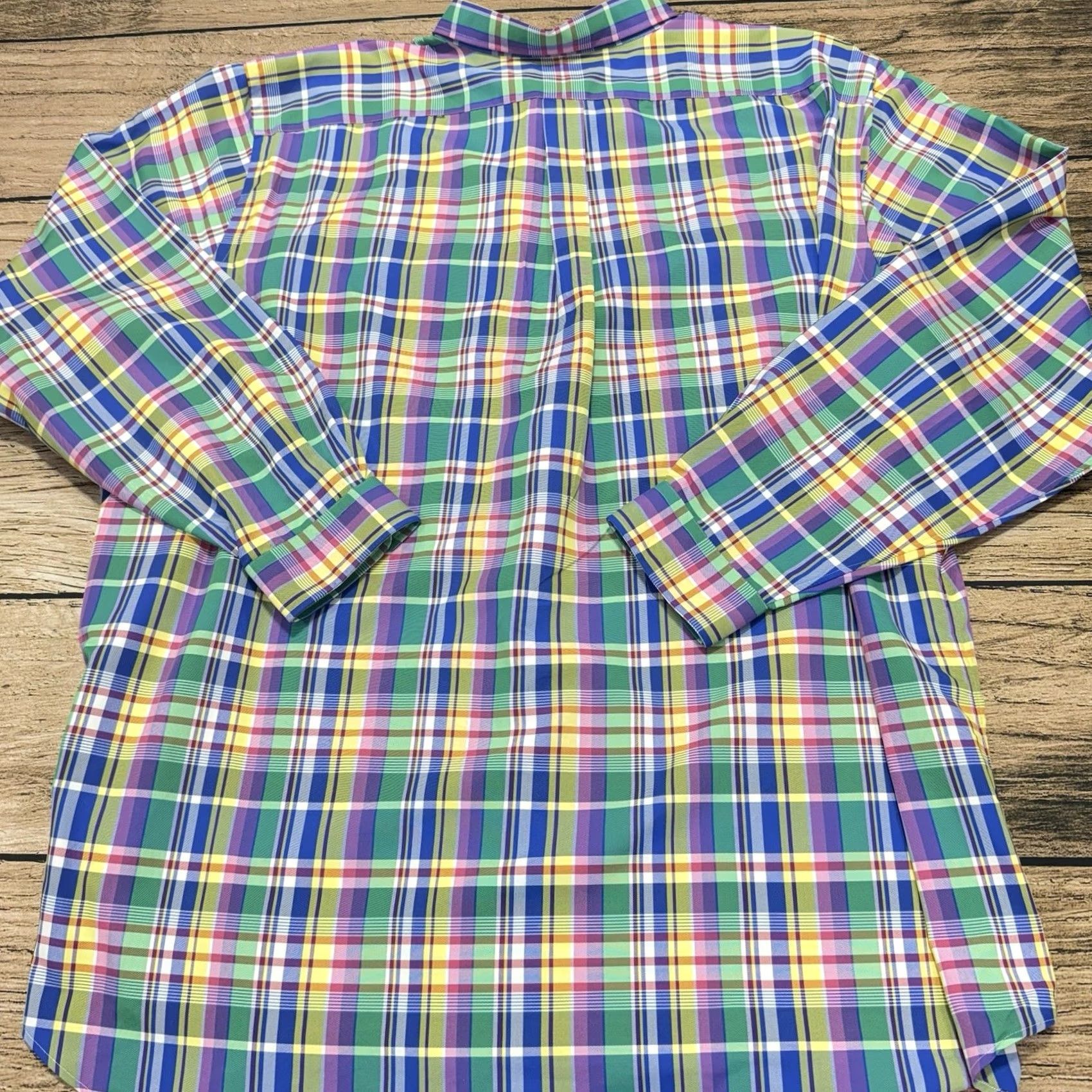 Polo Ralph Lauren VINTAGE Polo Ralph Lauren Shirt 4XLT Big Tall Plaid Performance Classic Oxford NWT Size US XXL / EU 58 / 5 - 7 Thumbnail