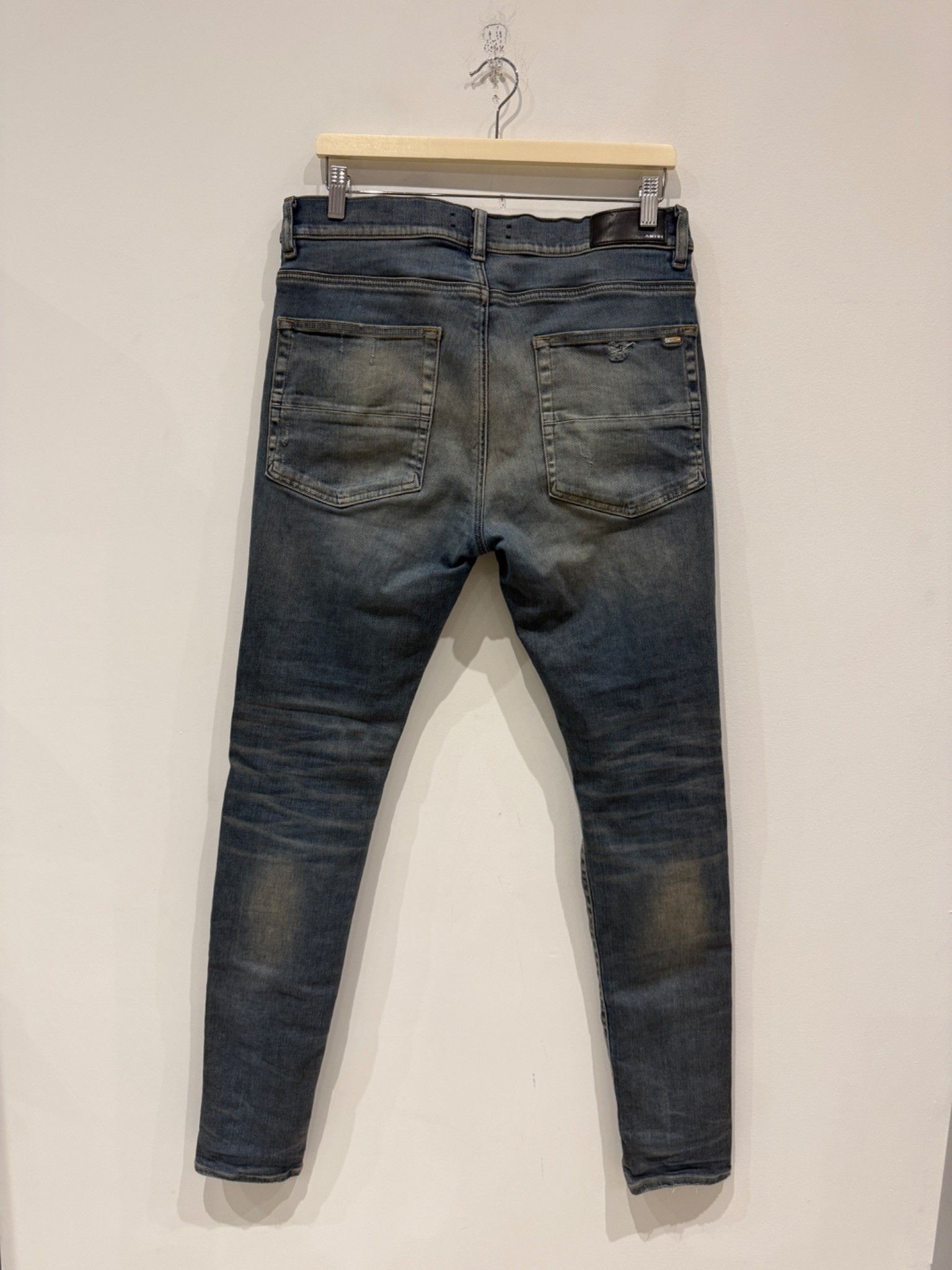 Amiri Amiri MX1 Plaid Patch Jeans Blue Size US 34 / EU 50 - 3 Thumbnail