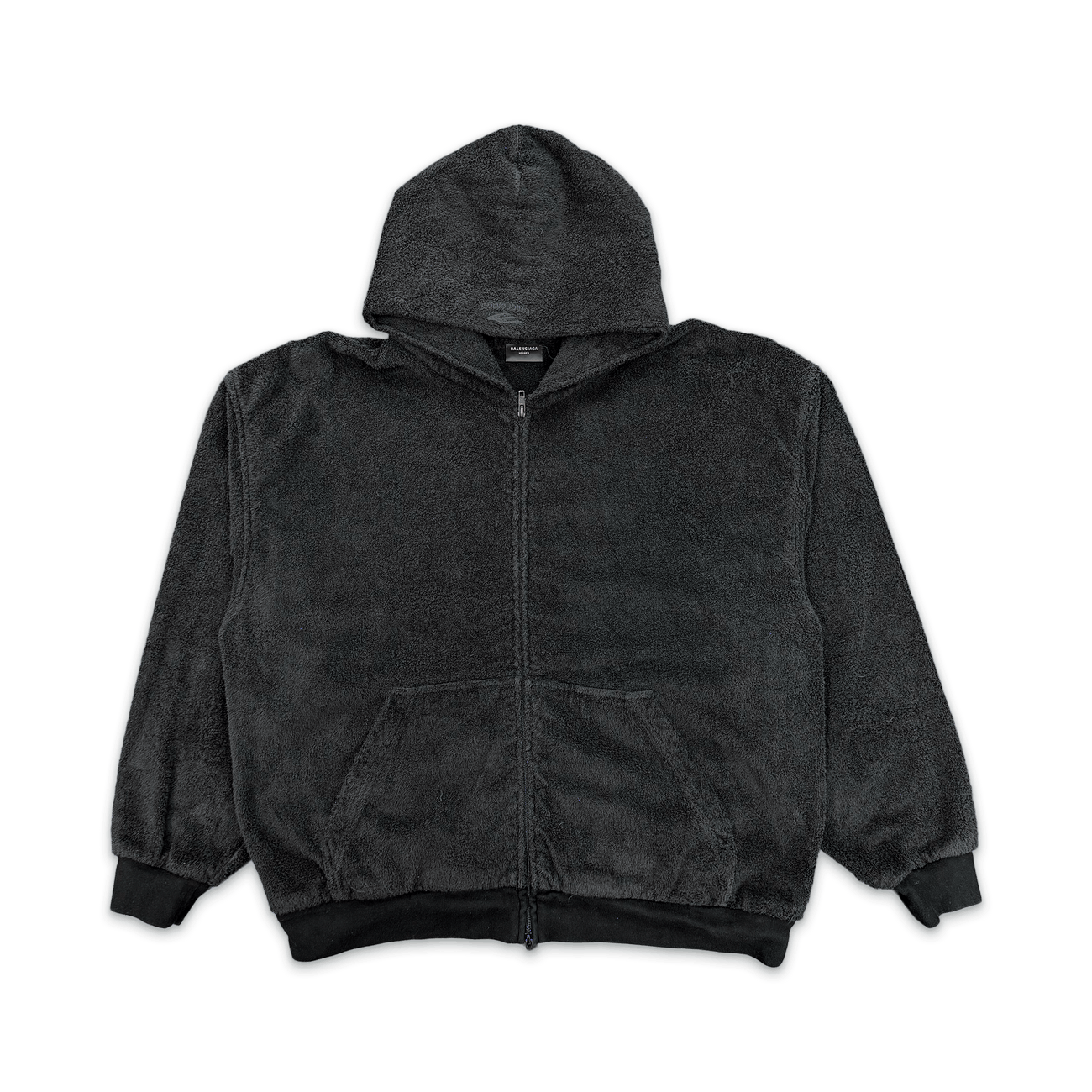 Balenciaga Balenciaga Turn Logo Wide Fit Zip-Up Hoodie 5 | Grailed