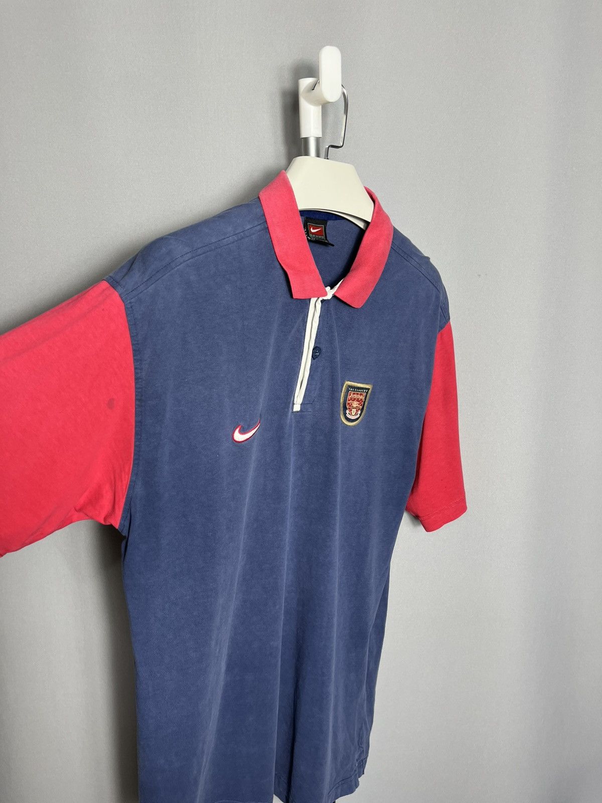 Nike ARSENAL LONDON 1999 2000 FOOTBALL POLO SHIRT NIKE Soccer Size US XL / EU 56 / 4 - 3 Thumbnail