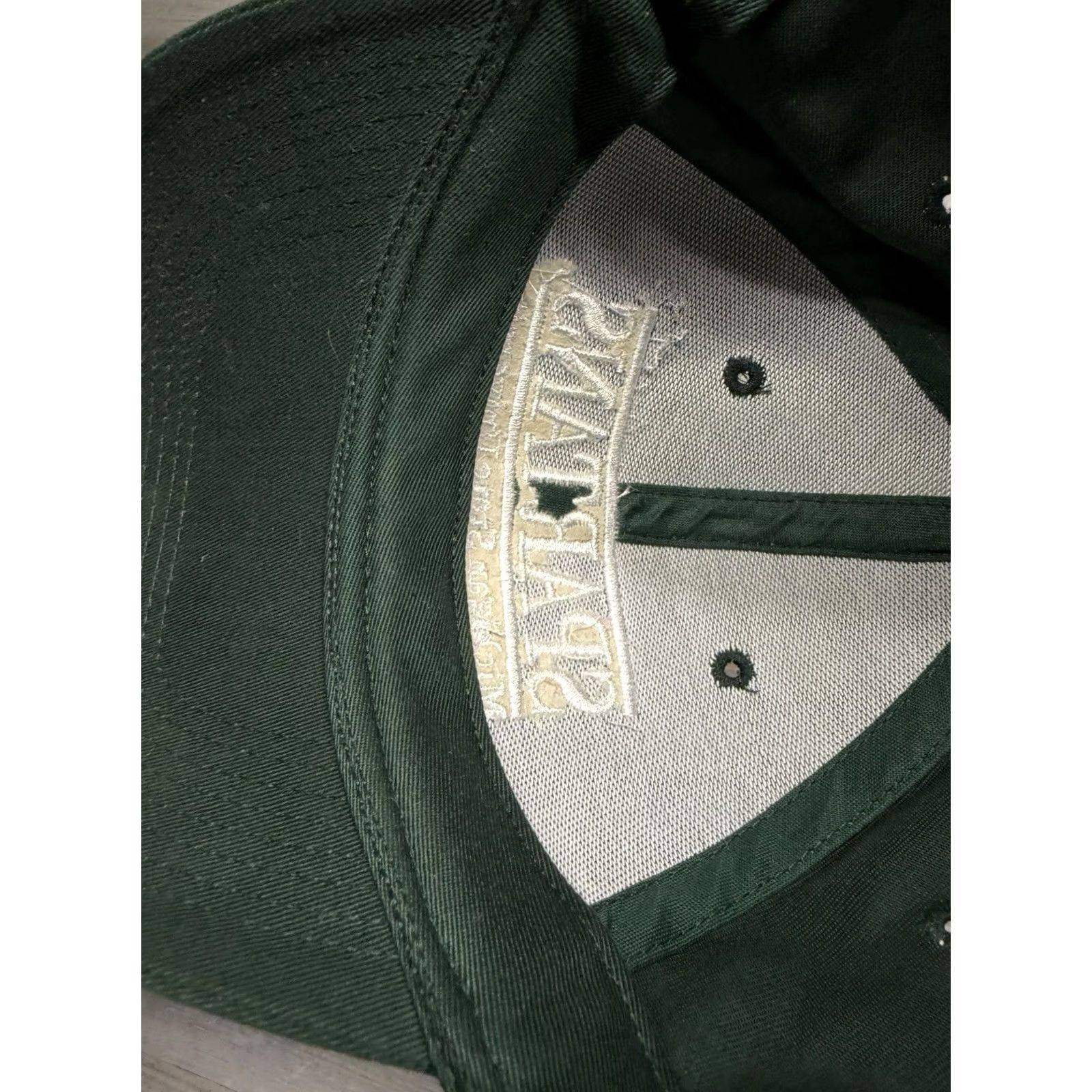 Vintage VINTAGE Michigan State Spartans Hat Snapback 3 Split Bar Embroidered MSU College Men One Size Green Baseball Cap Retro The Game Mens Size ONE SIZE - 7 Thumbnail