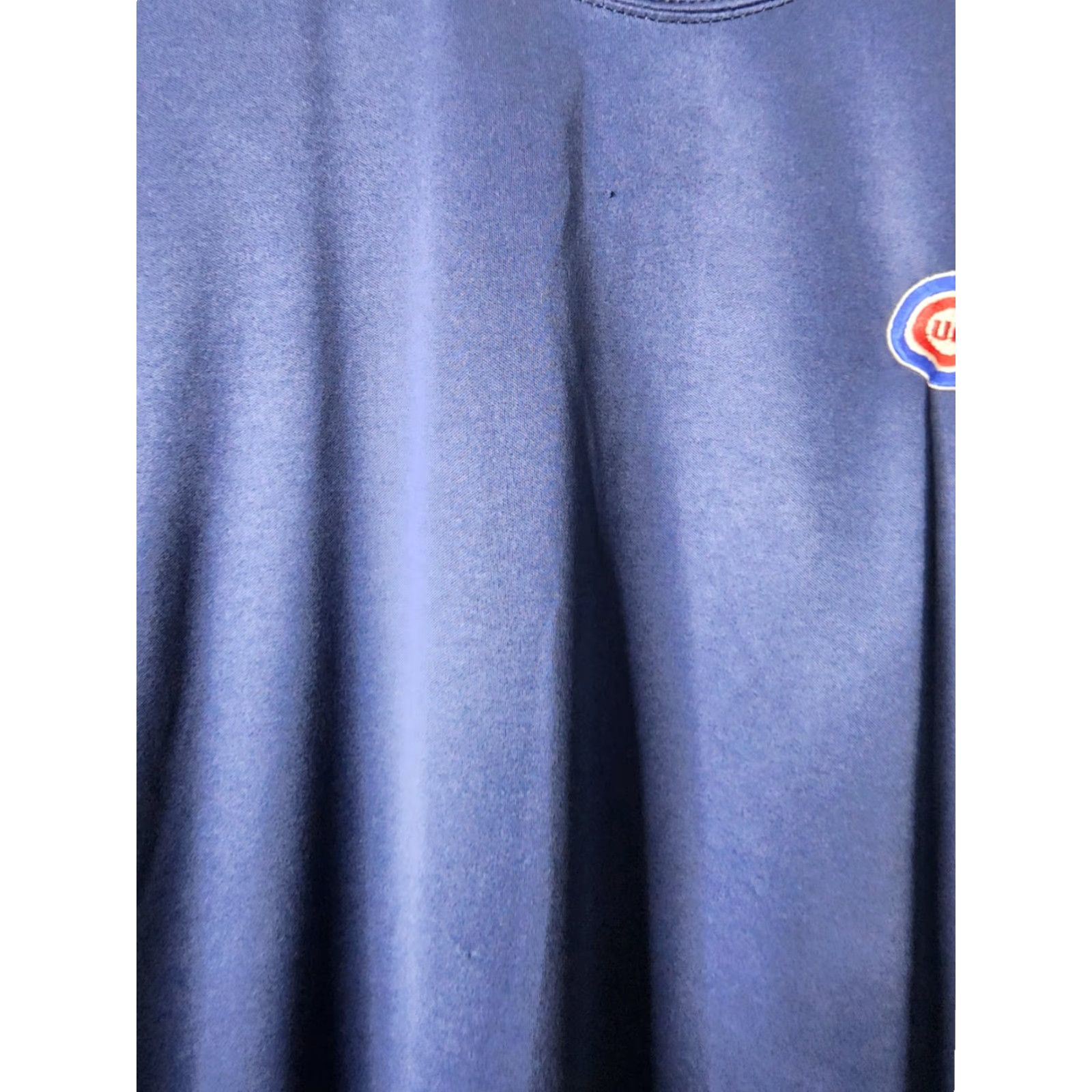 Vintage VINTAGE Majestic Chicago Cubs T-Shirt 2XL Men Crew Neck Blue USA Embroidered Drifit Logo 90s Size US XXL / EU 58 / 5 - 4 Thumbnail