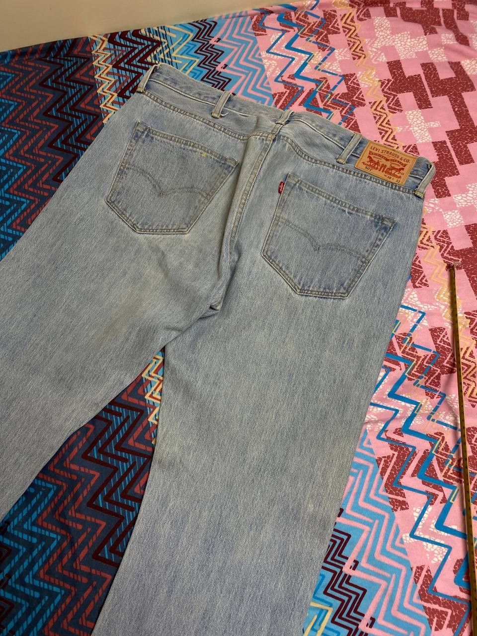 Levi's Distressed Jeans Levi's 501 vintage Y2K w38 streetwear Size US 38 / EU 54 - 19 Thumbnail