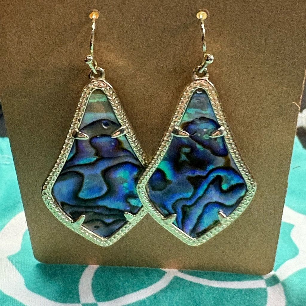 Kendra Scott Kendra Scott Alex Silver Drop Earrings in Abalone Shell Size ONE SIZE - 5 Thumbnail