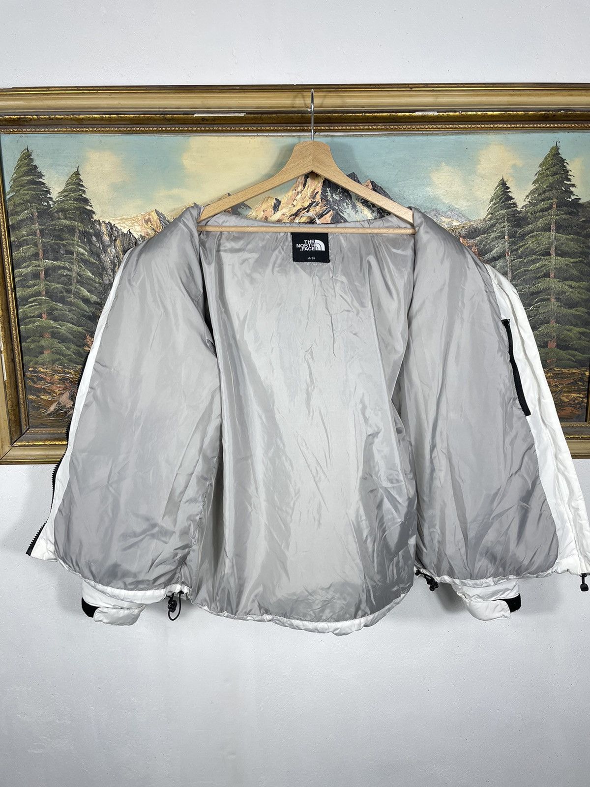 The North Face × Vintage White TNF Retro 00s Jacket Travis Scott Kylie Jenner Vibe Size US M / EU 48-50 / 2 - 9 Thumbnail
