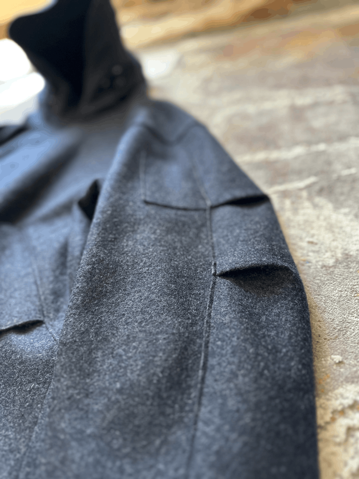 Undercover Sz 4 Undercover Black Hooded Wool Coat Mojos916907 Size US XL / EU 56 / 4 - 2 Thumbnail