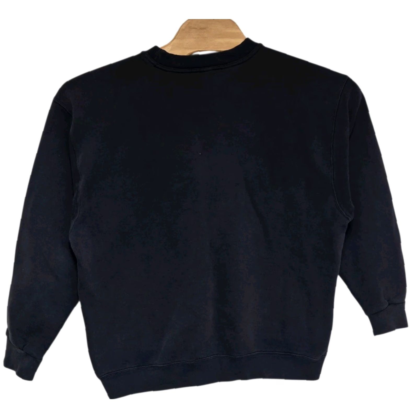Nike VINTAGE Nike Sweatshirt Mens Large Blue Crewneck Mini Swoosh DISTRESSED USA 90s Size US L / EU 52-54 / 3 - 3 Thumbnail