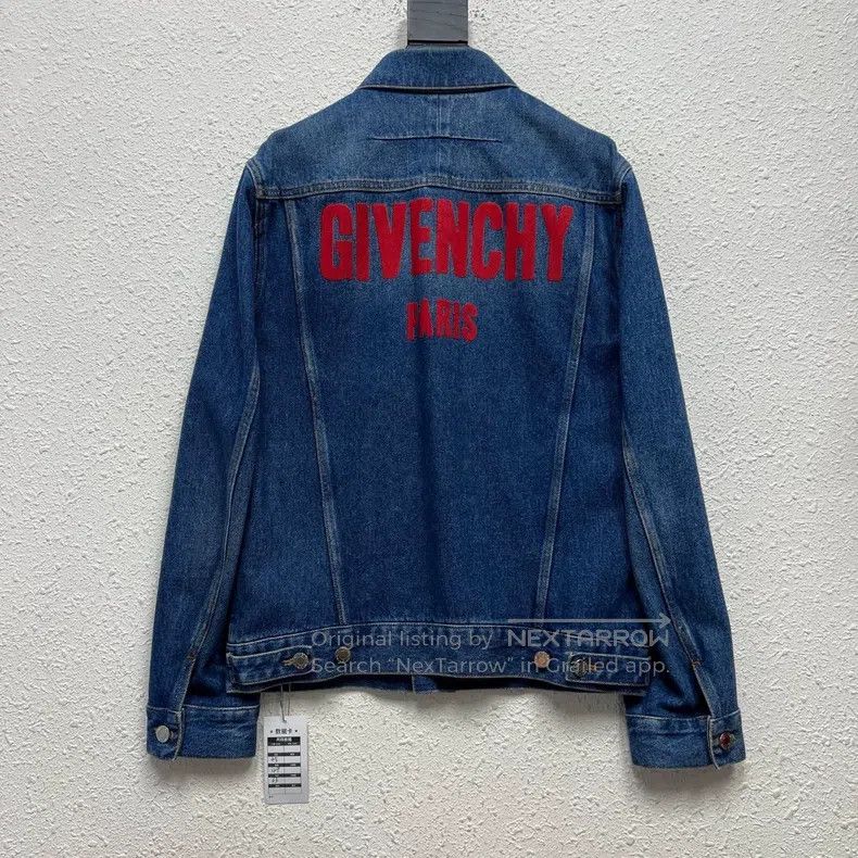 Givenchy Givenchy Back Embroidered Denim Jacket Size US M / EU 48-50 / 2 - 2 Thumbnail