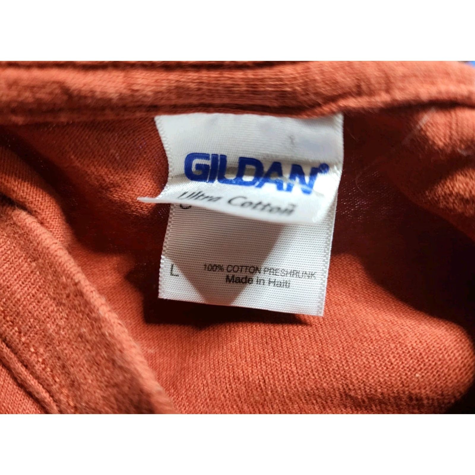 Gildan Mens T-Shirt L Gildan Orange Motorcycle Double-Sided 2013 Johnstown Bike Week Crew Neck Short Sleeve Vintage? No Size US L / EU 52-54 / 3 - 5 Thumbnail