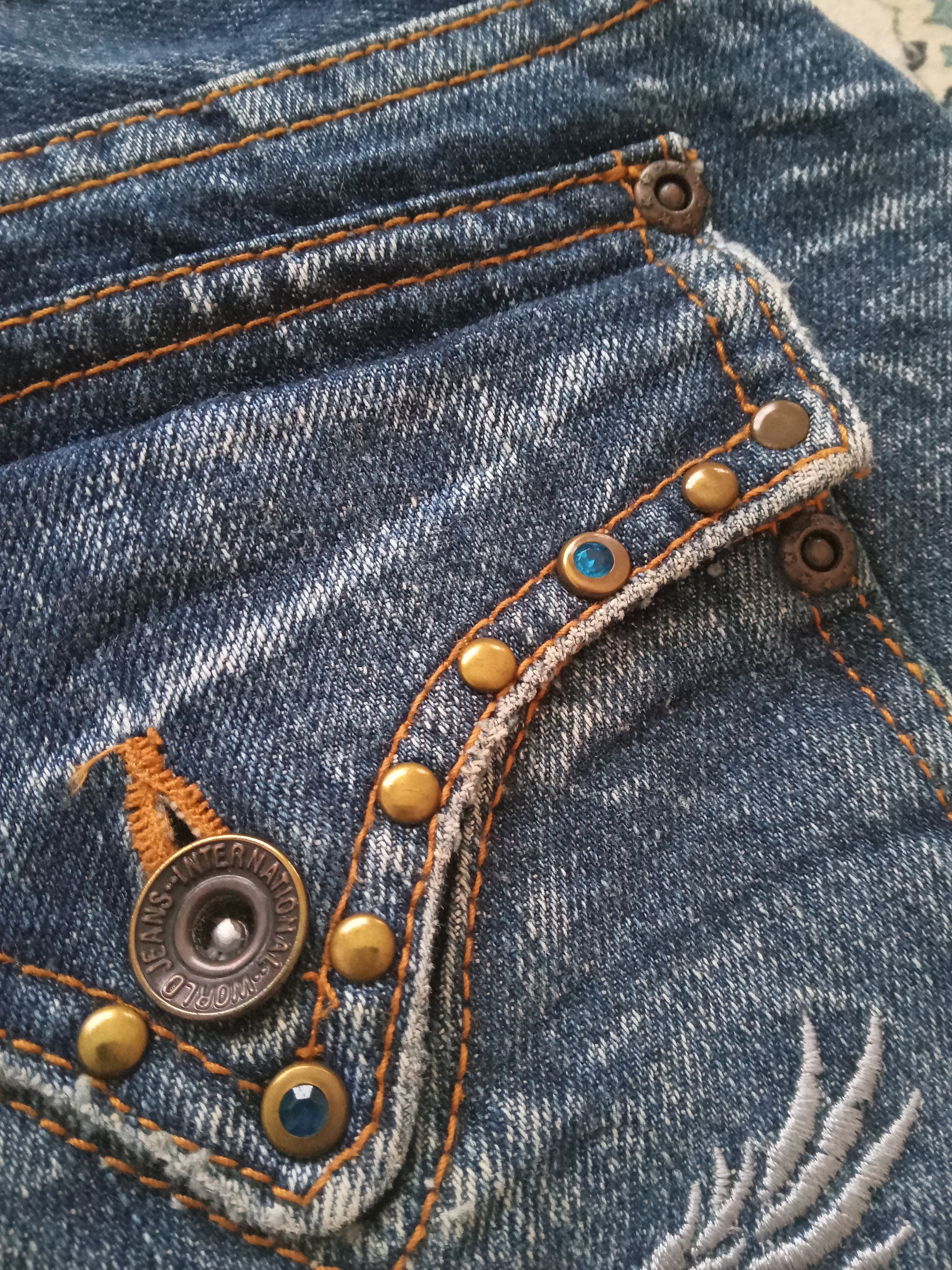 Japanese Brand Vintage Nylaus Rare Design Flare Jeans Size US 34 / EU 50 - 4 Thumbnail