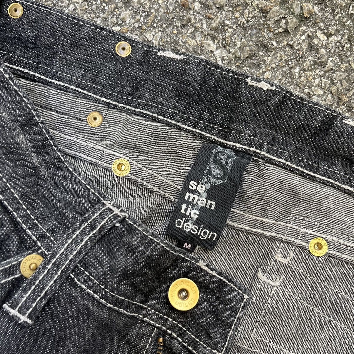 Tornado Mart Semantic Design Japanese Slim Jeans Crazy Punk Style Denim Size US 30 / EU 46 - 9 Thumbnail