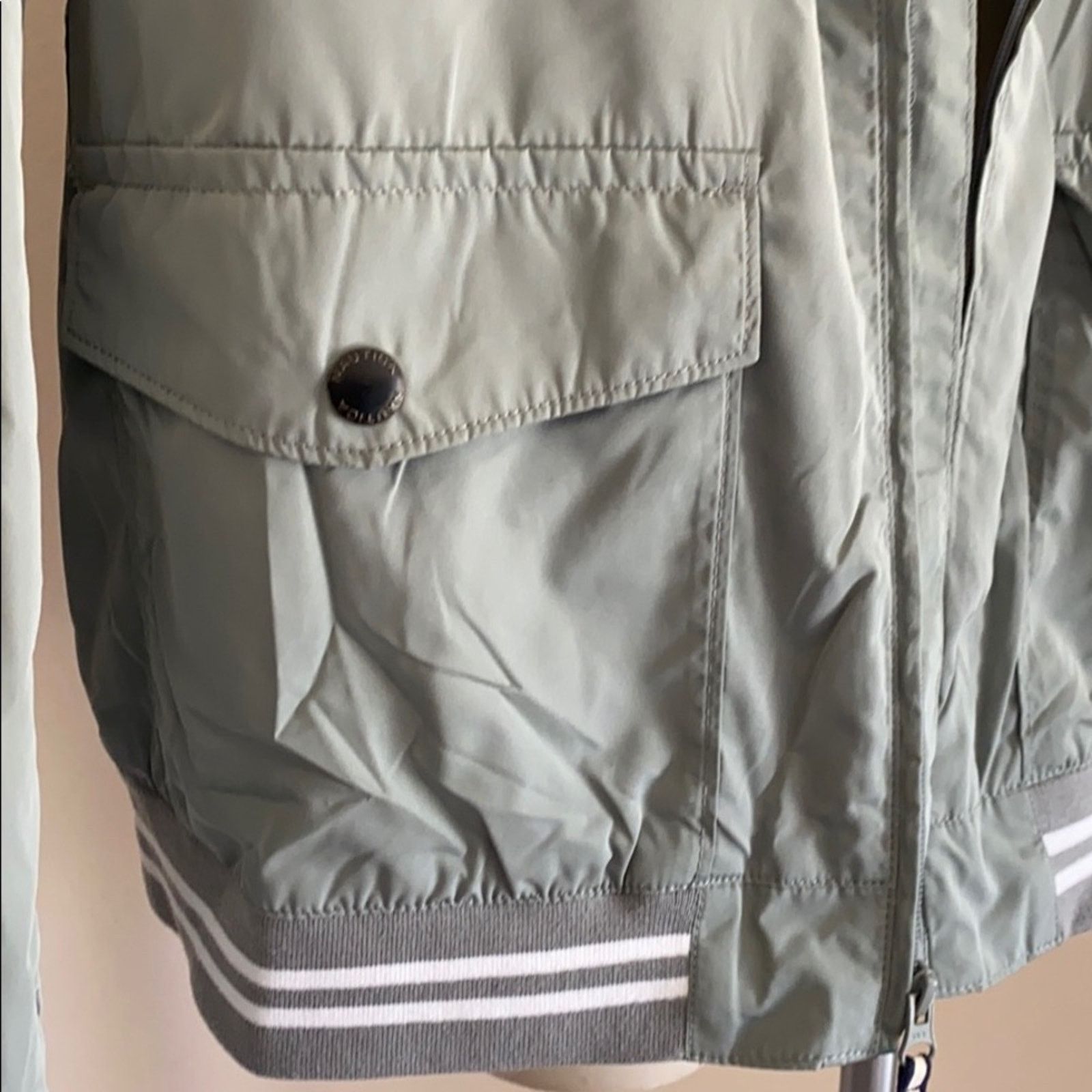 Nautica Gray men’s jacket Light bomber NWT $129 Large Size US L / EU 52-54 / 3 - 3 Thumbnail