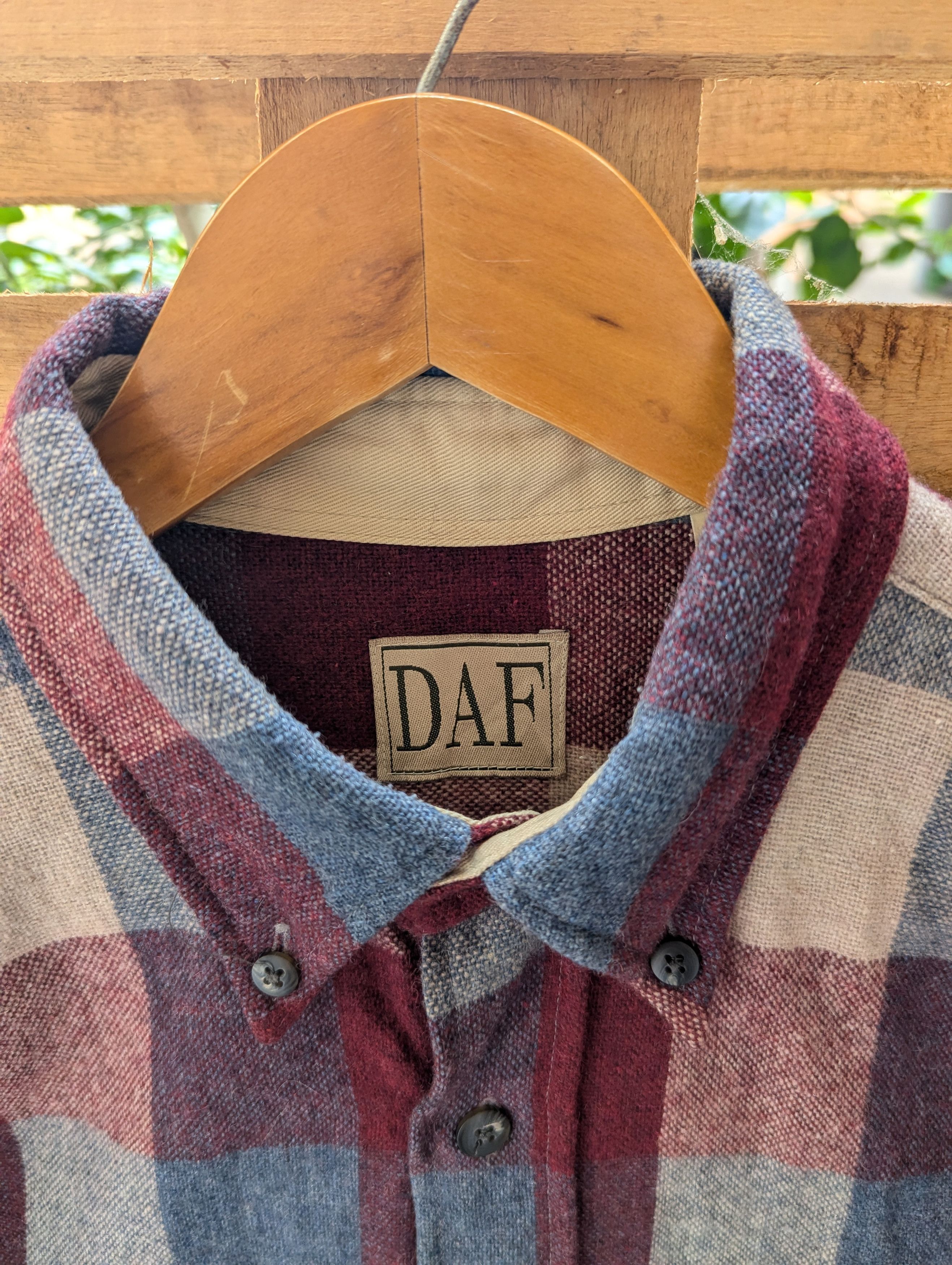 Other Vintage DAF Wool Flannel Shirt Button Ups Made In Japan Size US M / EU 48-50 / 2 - 2 Thumbnail