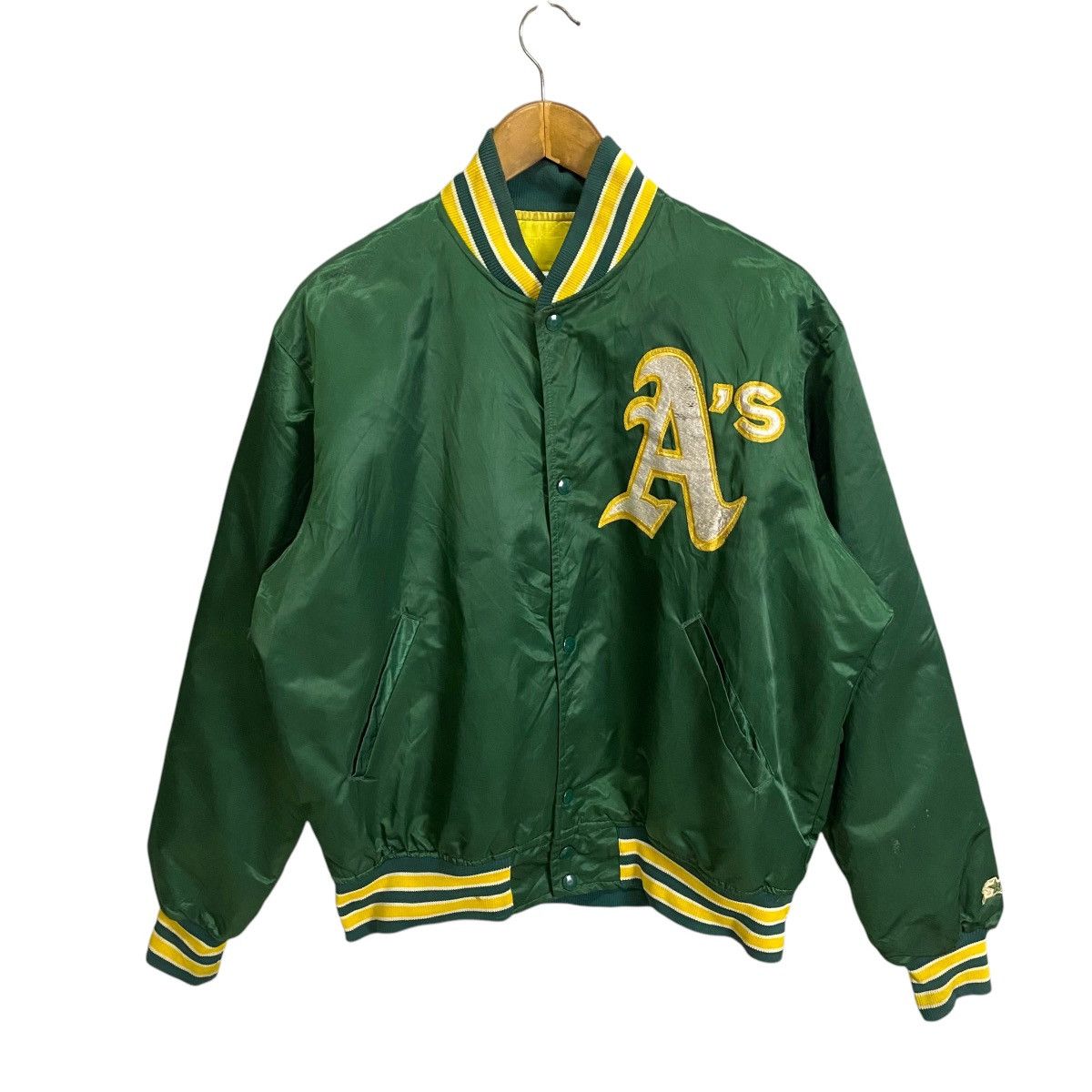 Starter VINTAGE 90's OAKLAND ATHLETICS A'S JOSE CANSECO SATIN JACKET Size US L / EU 52-54 / 3 - 1 Thumbnail