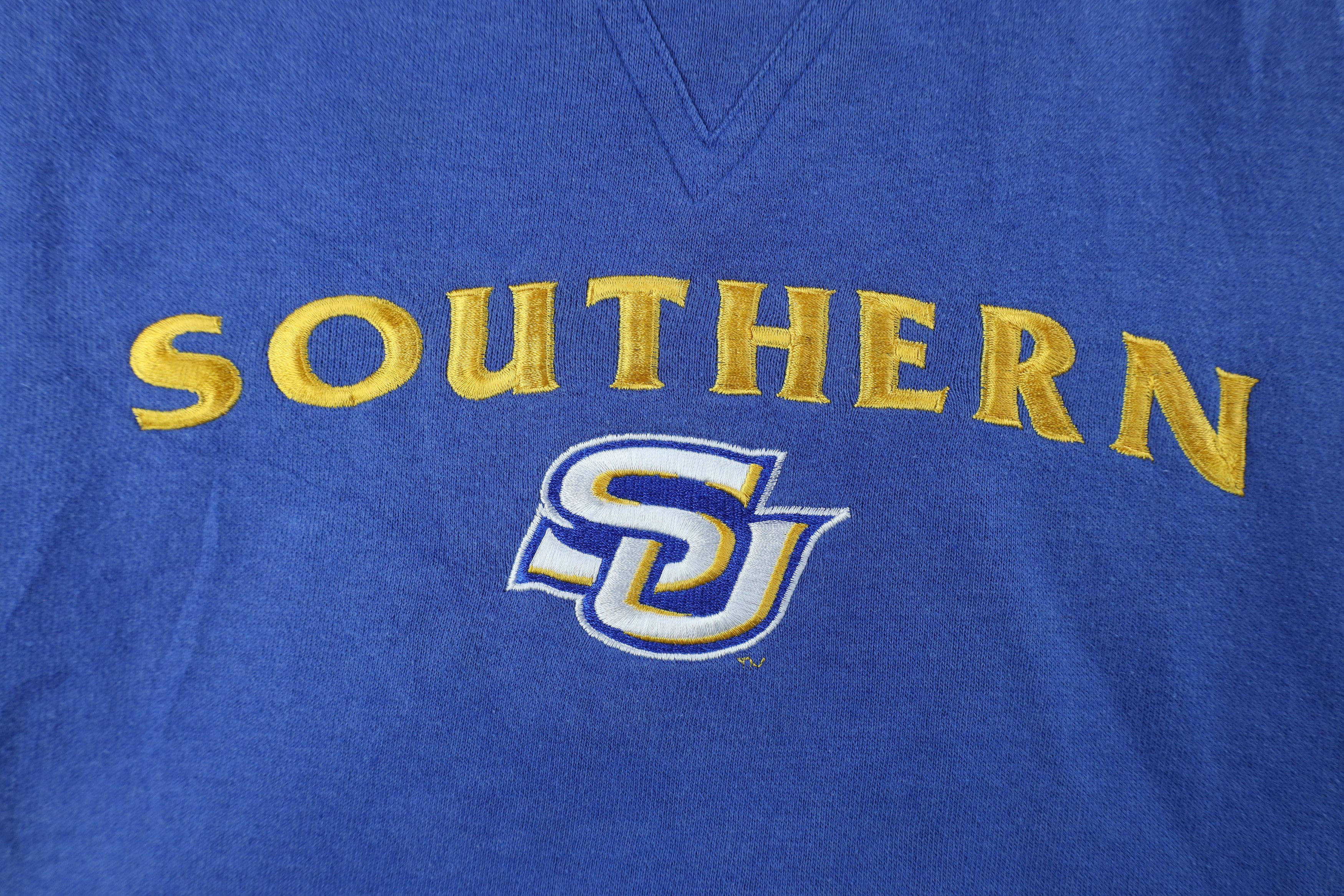 Vintage Vintage 90s Southern University and A&M Crewneck Sweatshirt Size US XL / EU 56 / 4 - 4 Thumbnail