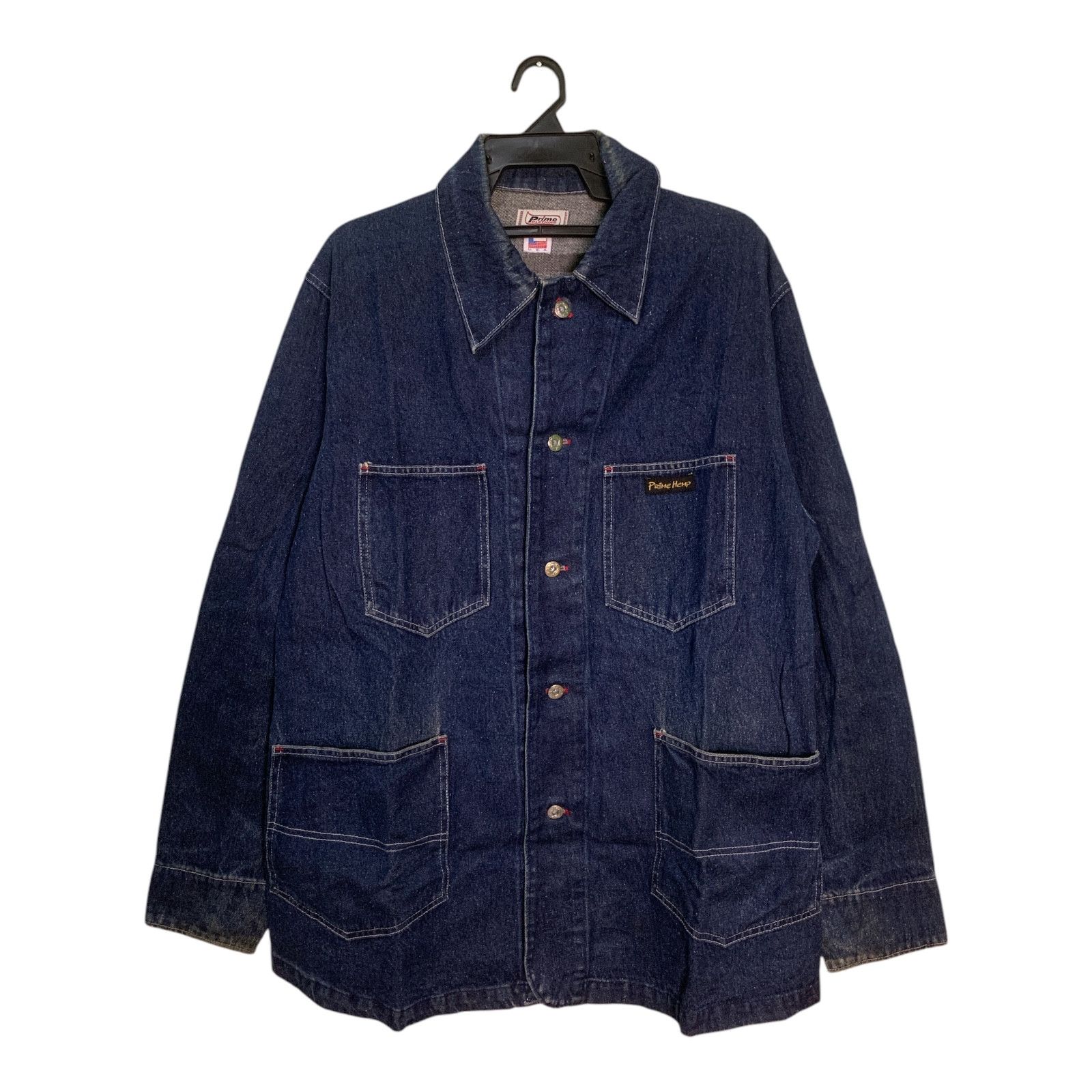 Vintage Rare Design Vintage Prime Hemp Chore Denim Jackets Size US M / EU 48-50 / 2 - 1 Thumbnail