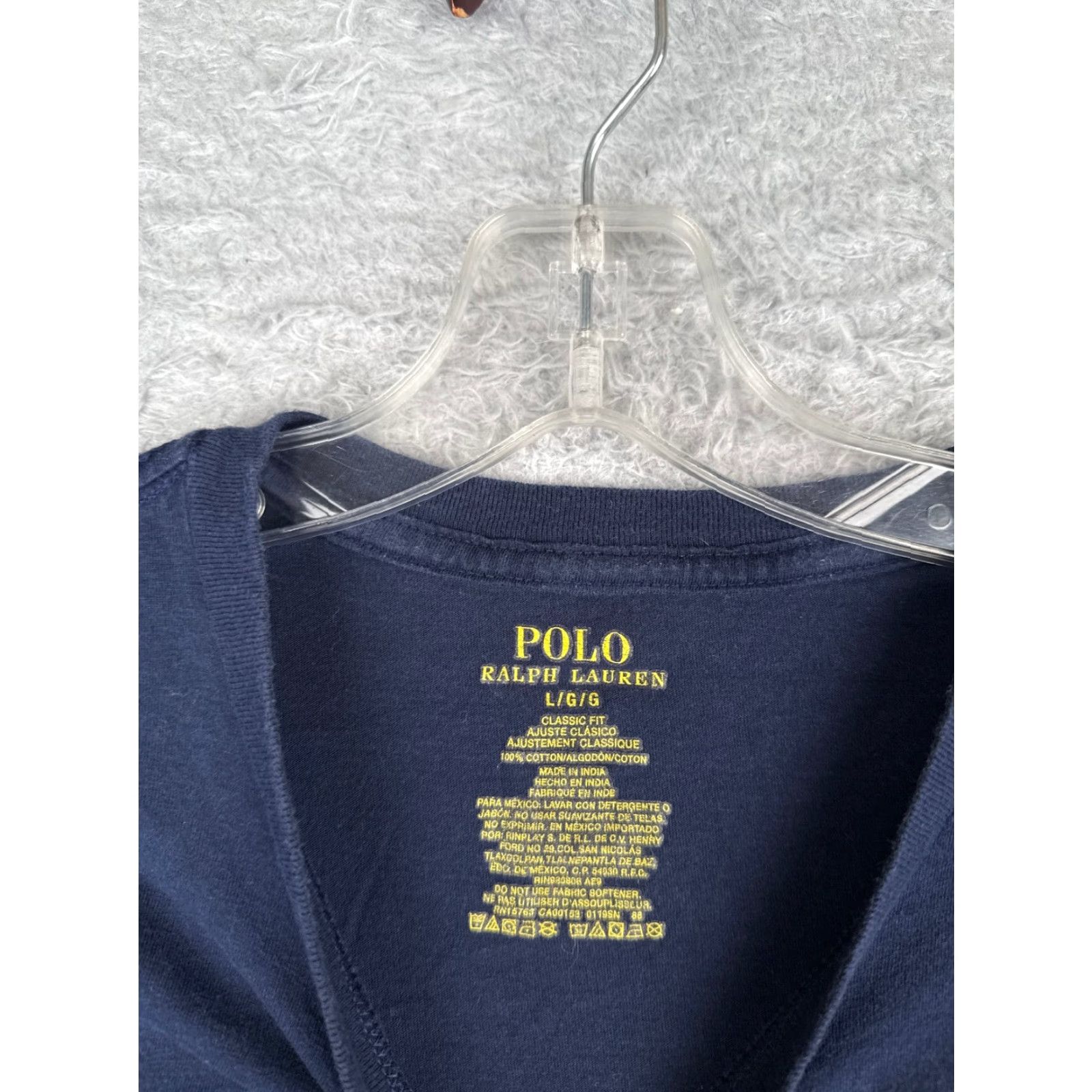 Ralph Lauren Polo Ralph Lauren Shirt Adult Large Blue Short Sleeve Cotton Classic Fit Embroidered Logo Mens Size US L / EU 52-54 / 3 - 6 Thumbnail