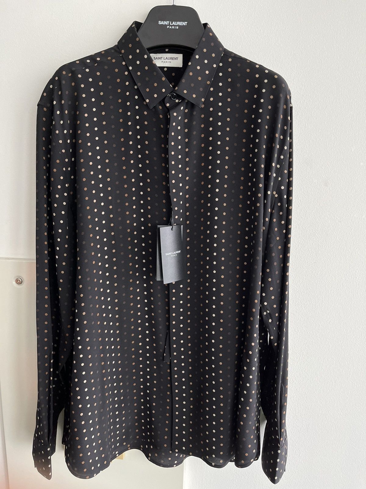 Saint Laurent Paris Saint Laurent Super Runway Silk Shirt Brand New Rare Size US L / EU 52-54 / 3 - 2 Thumbnail