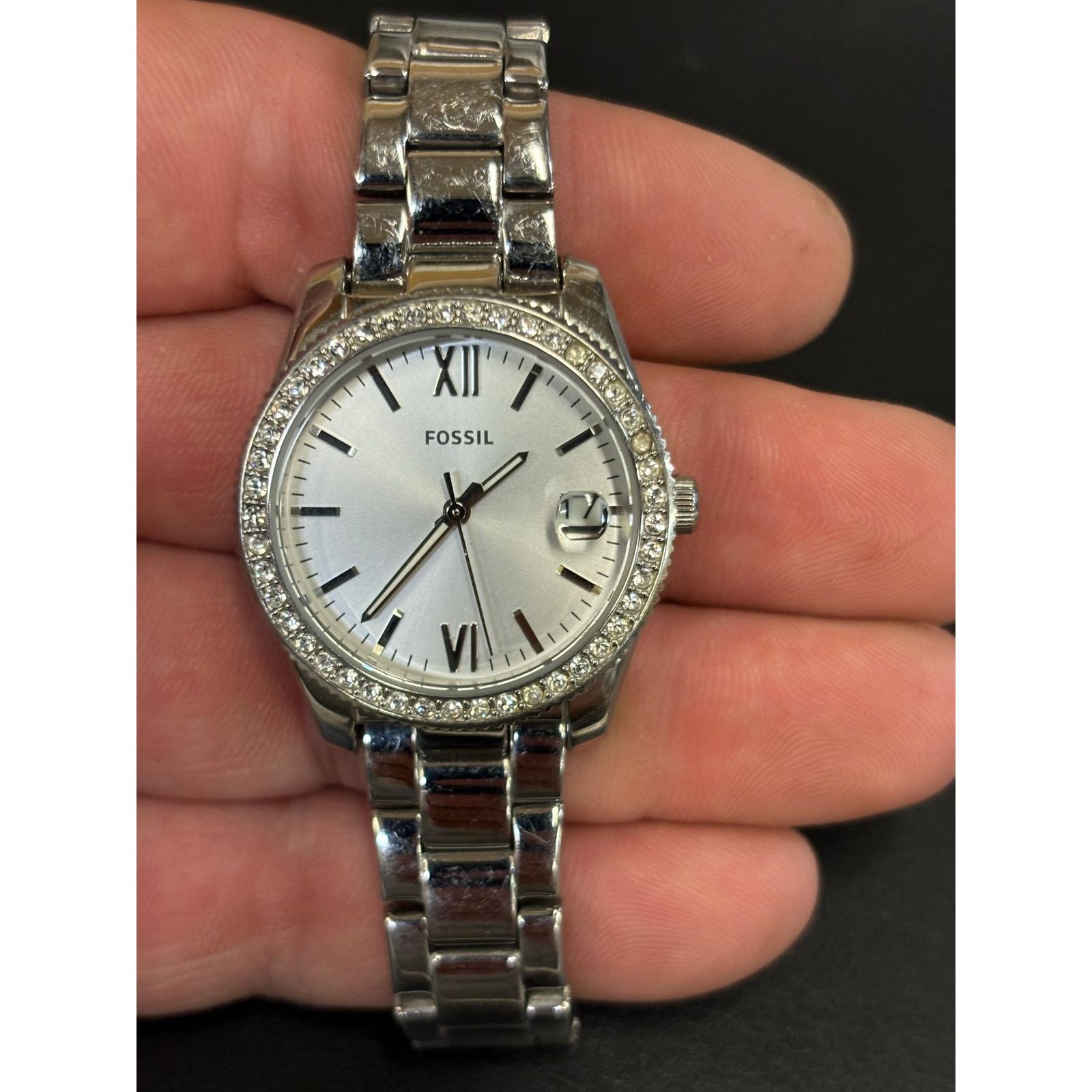 Fossil Fossil Scarlette ES4317 Silver Tone Women’s Watch! Size ONE SIZE - 1 Thumbnail