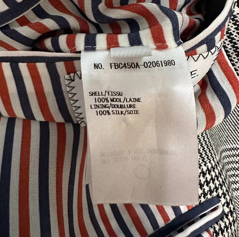 Thom Browne Thom BrowneThe bow checkered suit on the back 2503-Nextarr Size XS / US 0-2 / IT 36-38 - 2 Thumbnail