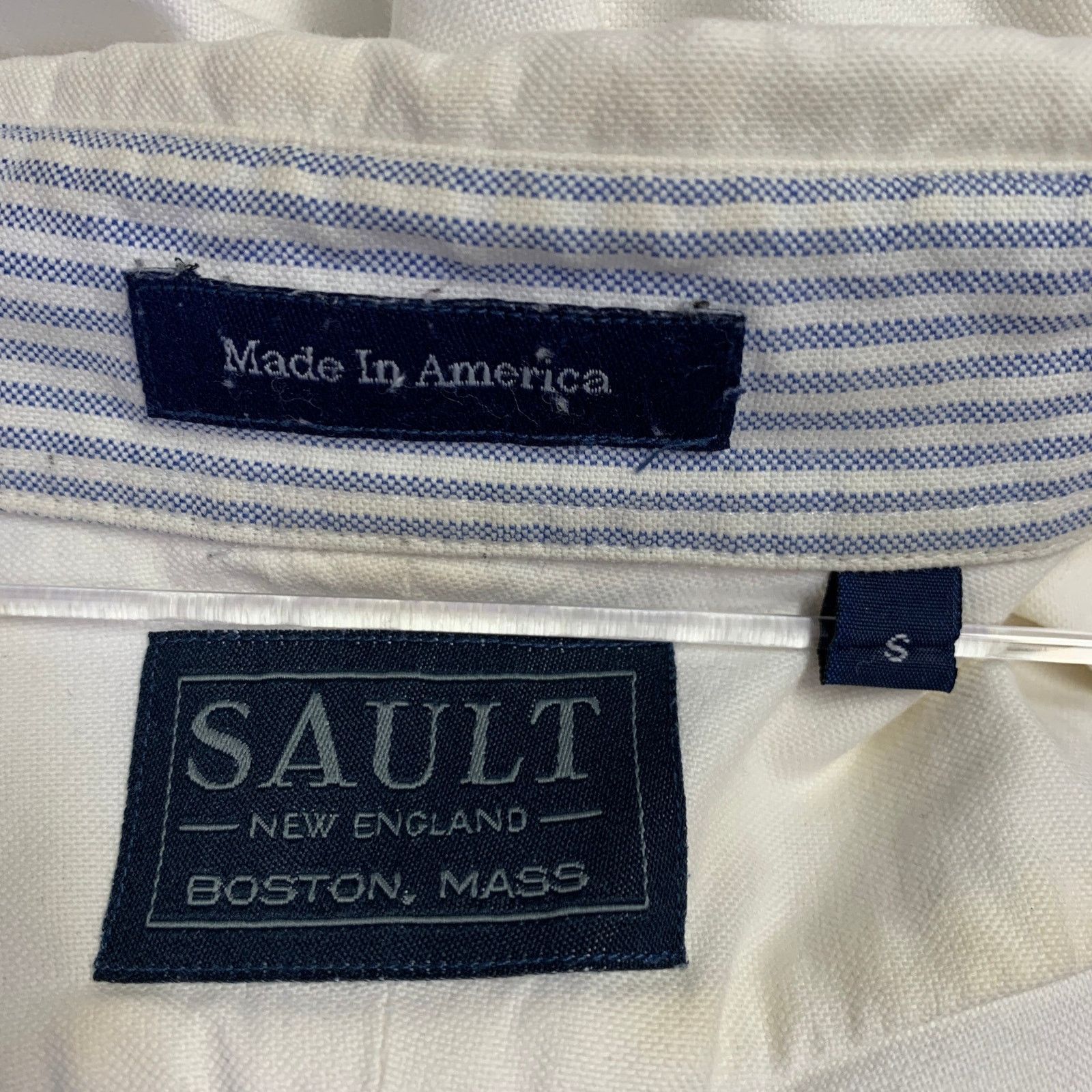 Other SAULT Size S White Cotton One Pocket Long Sleeve Shirt Size US S / EU 44-46 / 1 - 8 Thumbnail