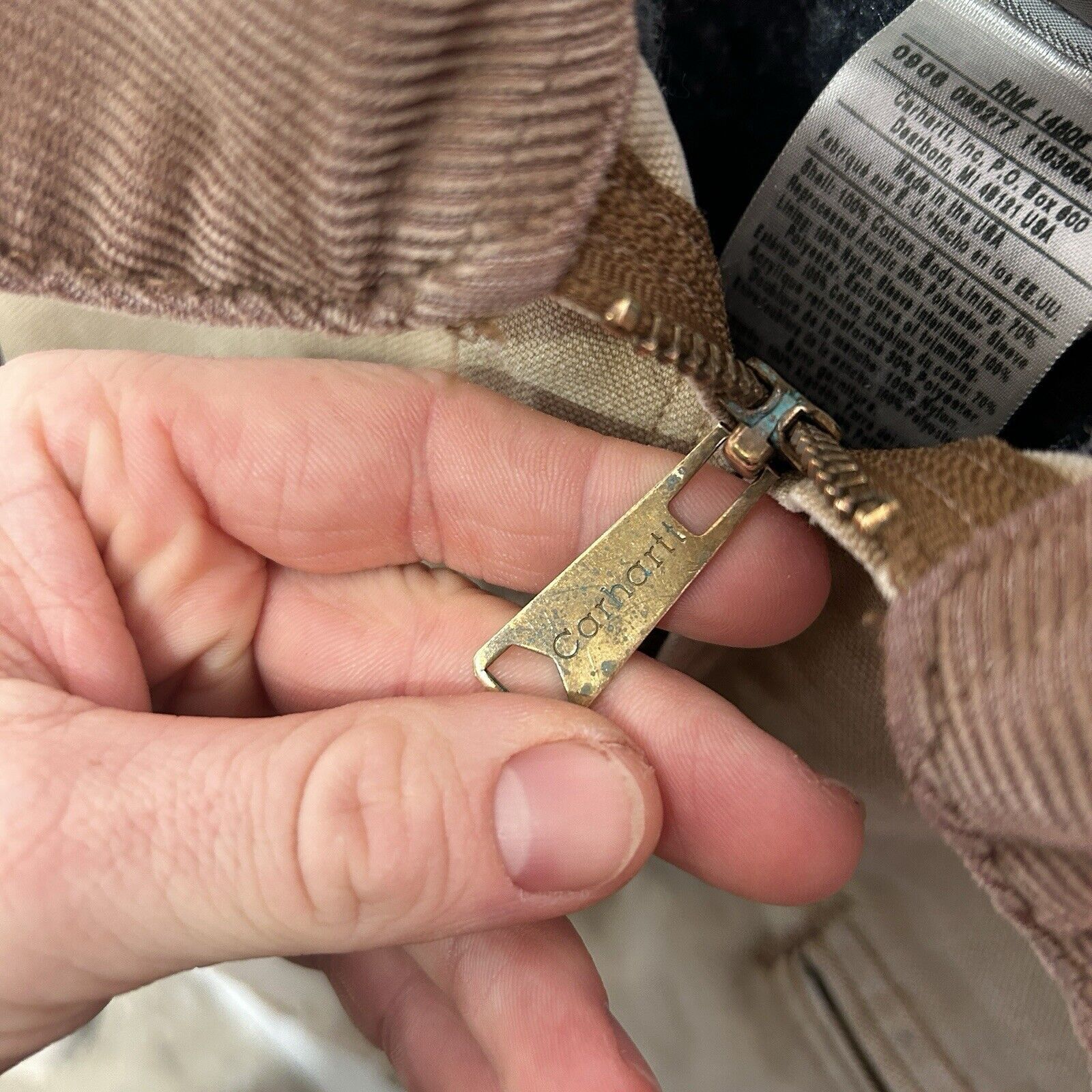 Carhartt Vintage Carhartt Blanket-Lined Detroit Jacket “Brown” J01 Size US XL / EU 56 / 4 - 12 Thumbnail