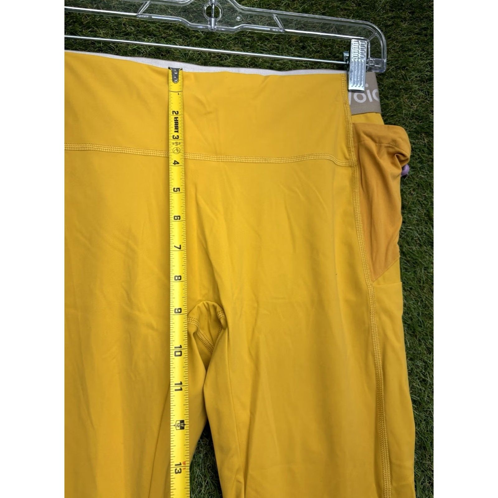 Outdoor Voices Outdoor Voices Zoom Full Length Leggings Womens M Pockets Yellow Hiking Legging Athletic Slim Fit 26in Inseam Size 32" / US 10 / IT 46 - 6 Thumbnail