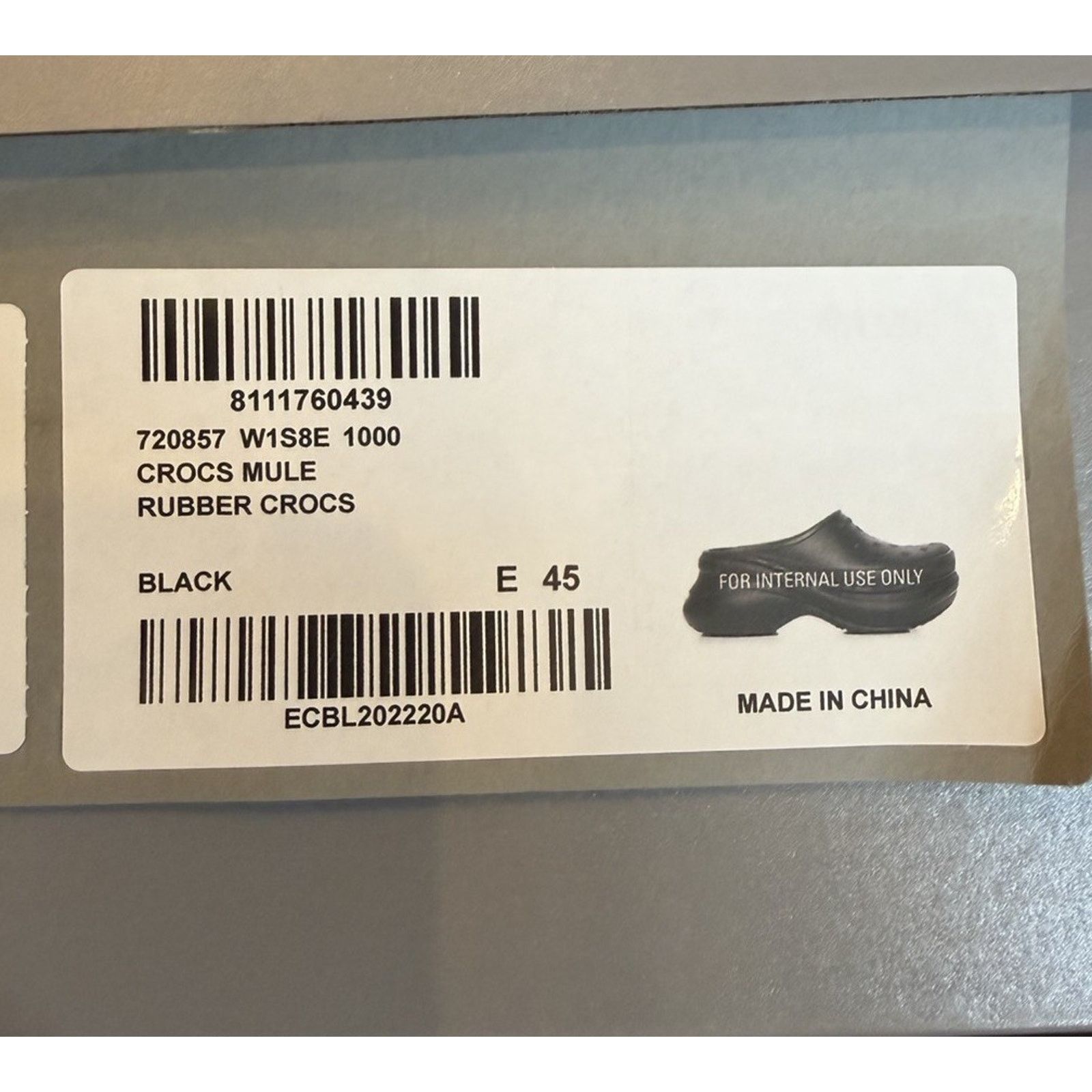 Balenciaga Size 12 - Balenciaga x Crocs Rubber Mules NEW! Size US 12 / EU 45 - 12 Thumbnail