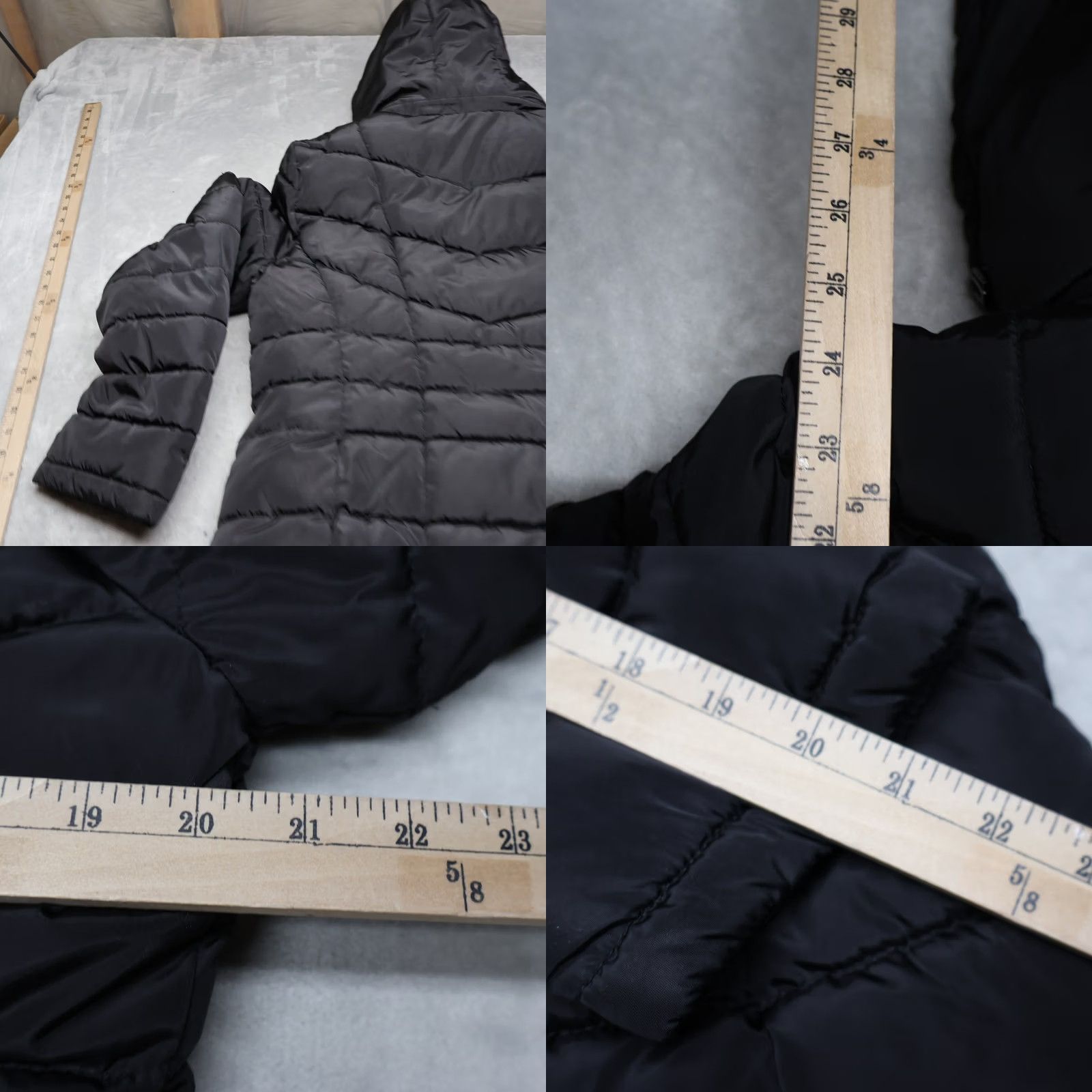 Calvin Klein Calvin Klein Jacket Women L Black Quilted Puffer Faux Fur Lined Winter Coat Zip Pocket Casu al – Men? Size L / US 10 / IT 46 - 9 Thumbnail