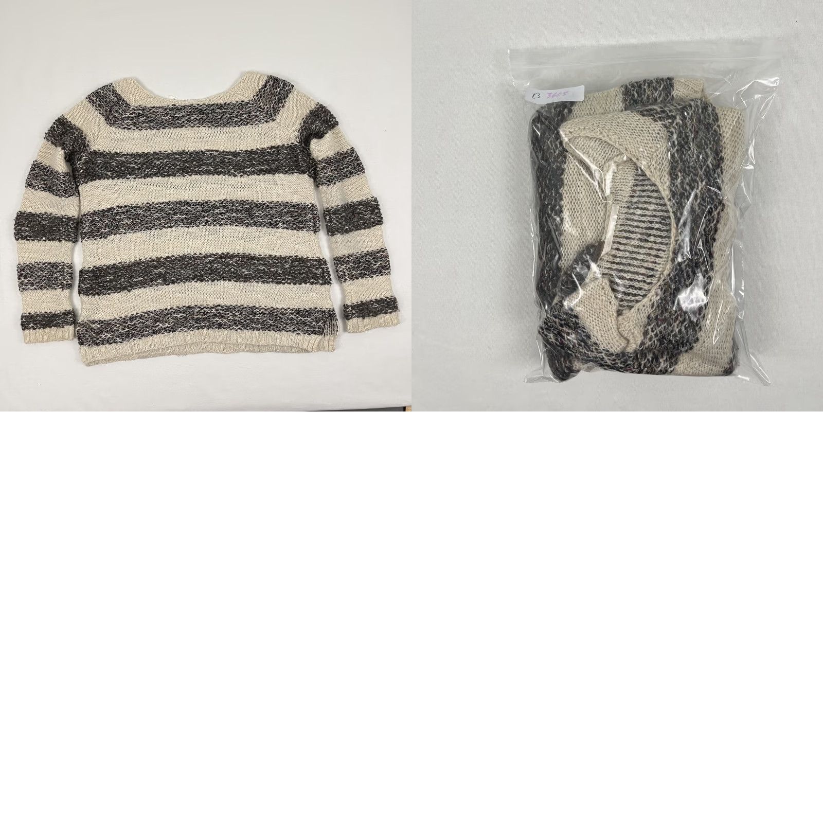 Free People VINTAGE Free People Sweater Woman M Brown Gray Striped Wool Blend Knit Granola Girl Size M / US 6-8 / IT 42-44 - 8 Thumbnail