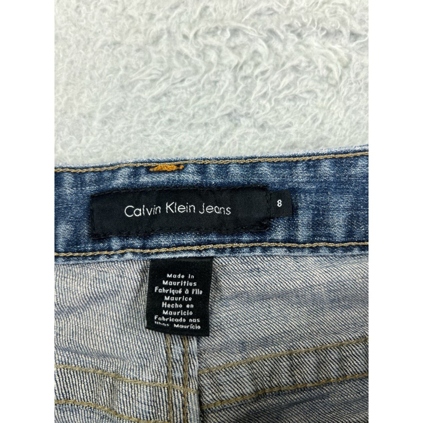 Calvin Klein Calvin Klein Jeans Women 8 Blue Bootcut Denim Cotton Blend Embroidered 5-Pocket Regular Stretch Size 30" / US 8 / IT 44 - 3 Thumbnail