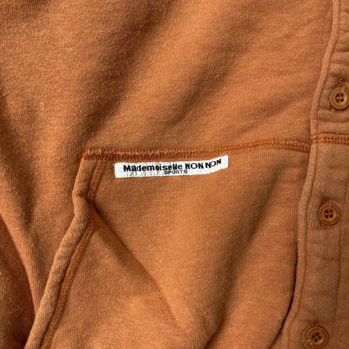 Mademoiselle Non Non Vintage Mademoiselle NON NON Sports Orange Button Cardigan Size M / US 6-8 / IT 42-44 - 5 Thumbnail