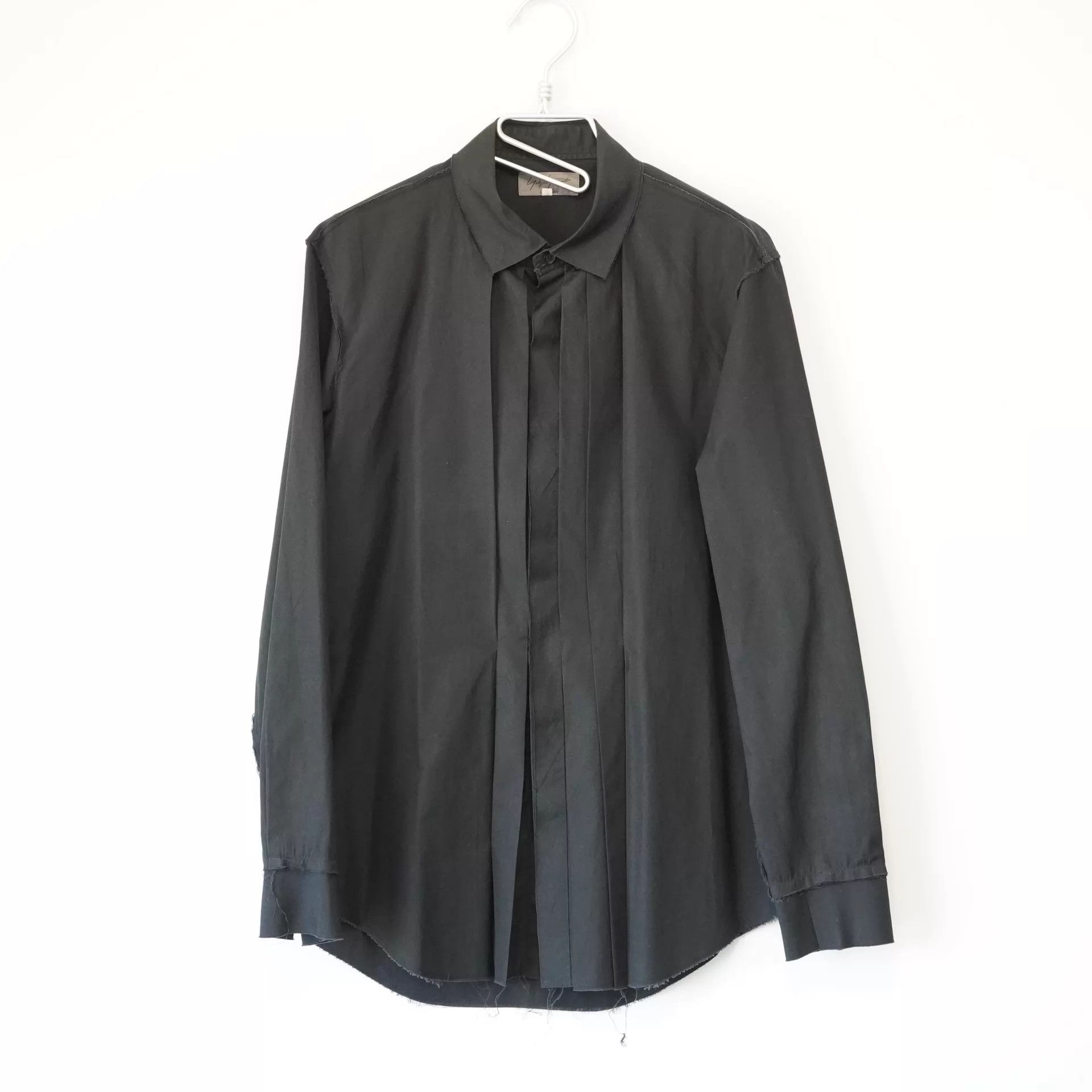 Yohji Yamamoto Yohji Yamamoto 11AW Multi-Placket Black Shirt SZ2 Size US M / EU 48-50 / 2 - 1 Thumbnail