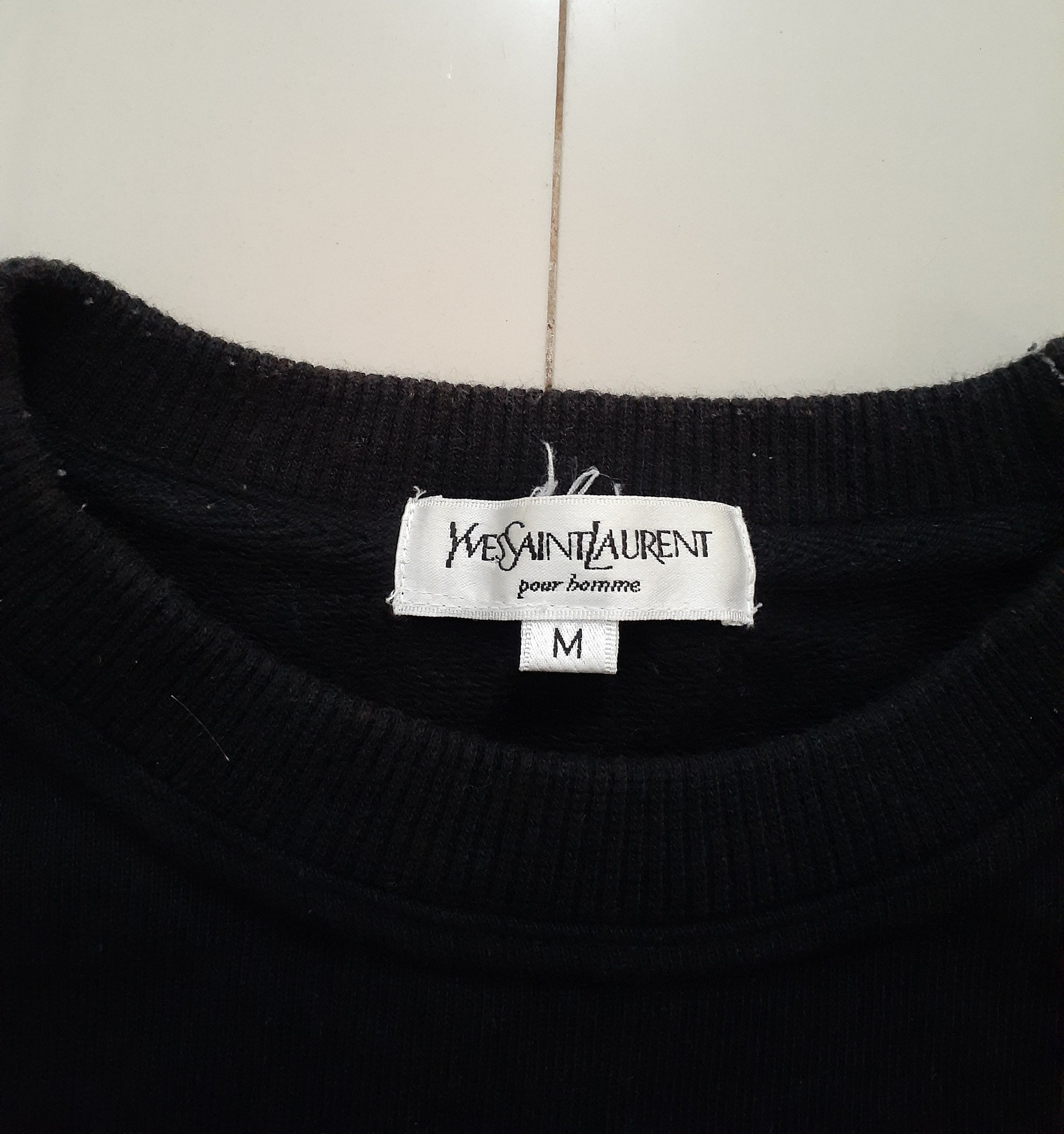 Vintage × Yves Saint Laurent Vintage YSL Pour Homme Crewneck Size US M / EU 48-50 / 2 - 1 Thumbnail