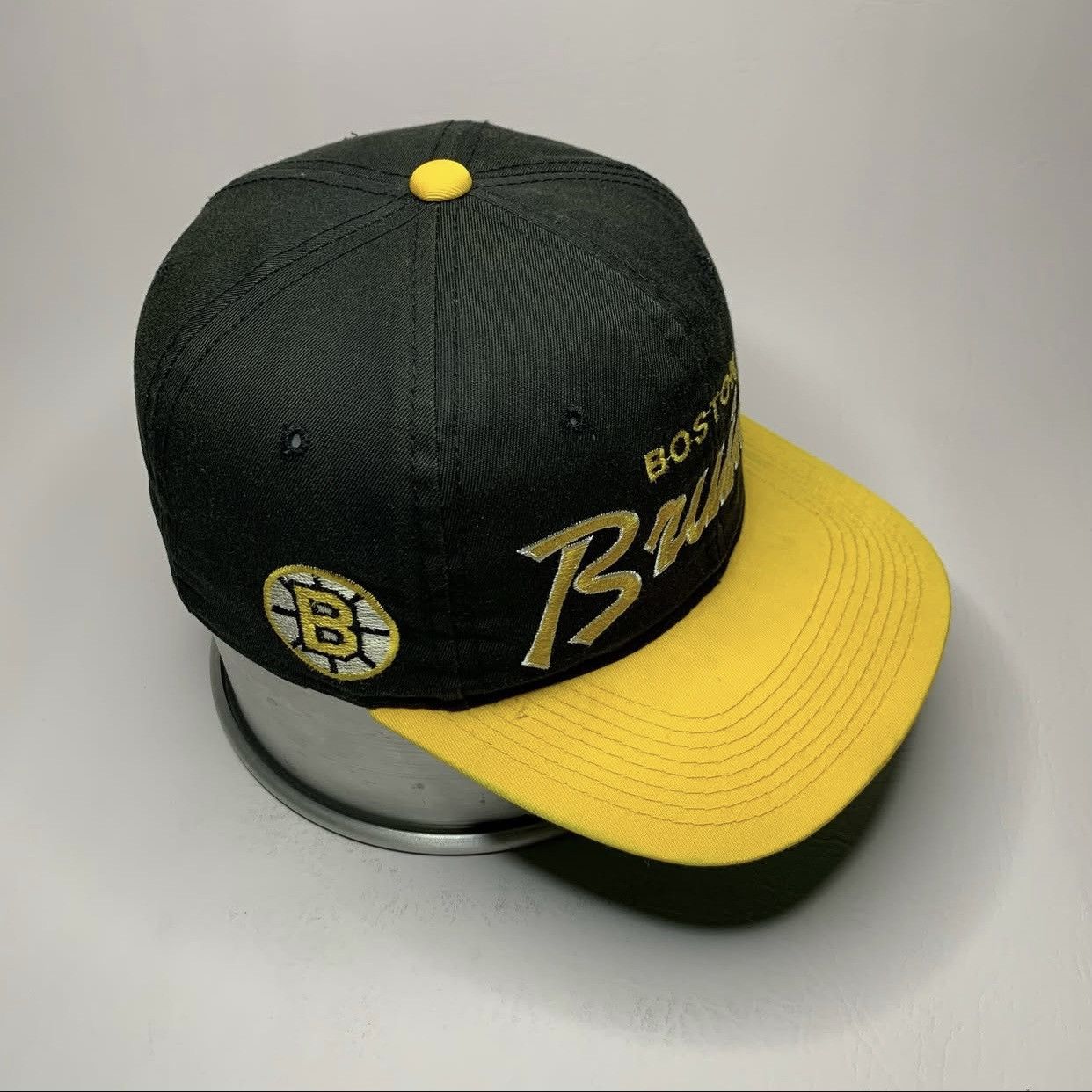 Sports Specialties Vintage NHL Boston Bruins Script Snapback Sports Specialties Size ONE SIZE - 2 Thumbnail