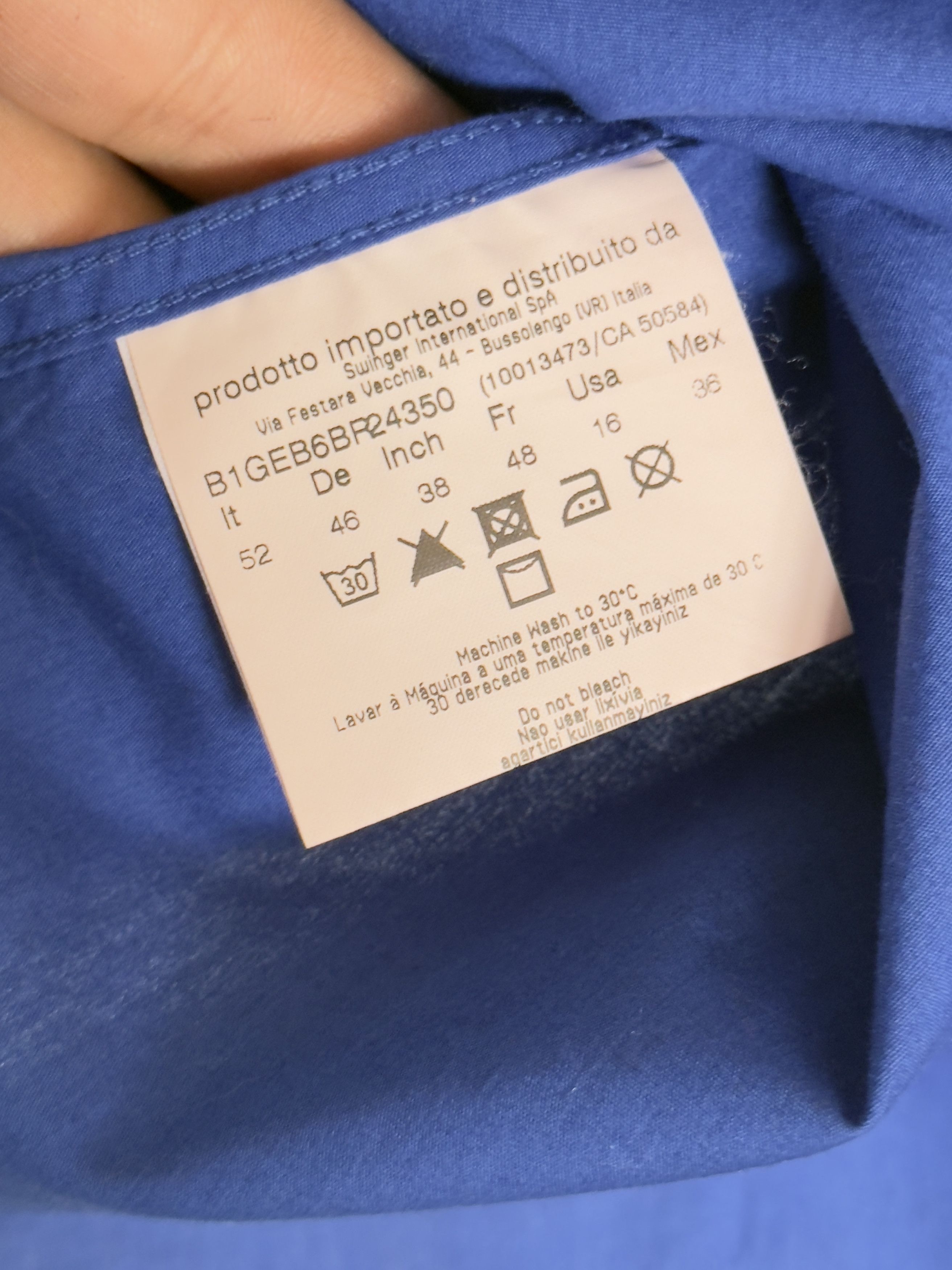 Versace Jeans Couture 🔥 blue electric versace shirt size M cotton stretch Size US M / EU 48-50 / 2 - 9 Thumbnail