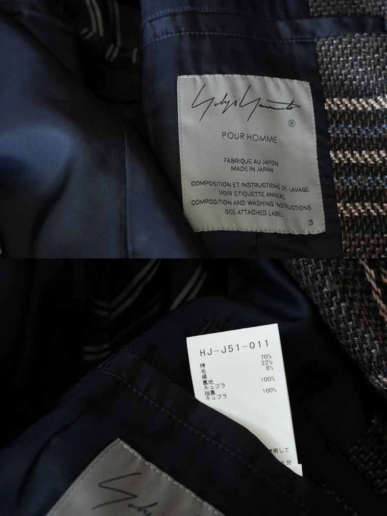 Yohji Yamamoto Yohji Yamamoto 23 AW plaid blend woven jacket 2504-Nextarro Size US L / EU 52-54 / 3 - 7 Thumbnail