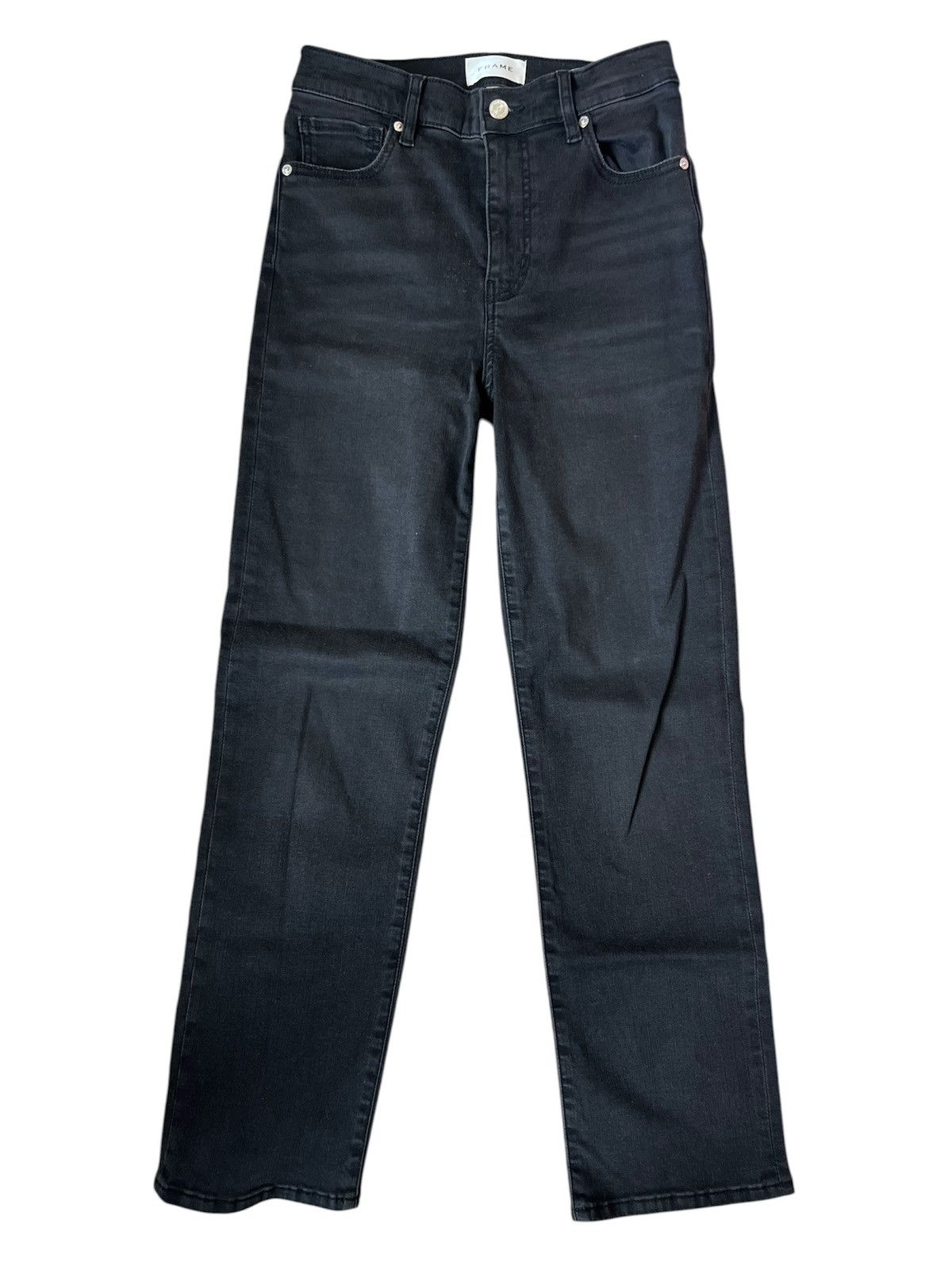 Frame Frame Le Sleek Straight Black Denim Jeans | Size 26 Size 26" / US 2 / IT 38 - 1 Thumbnail
