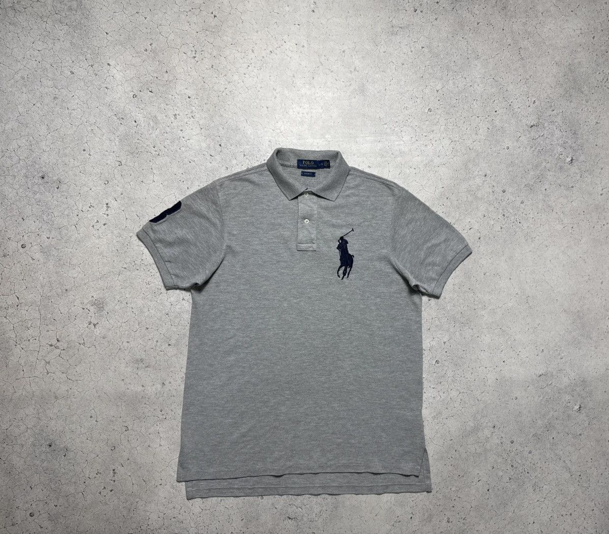 Polo Ralph Lauren Polo Ralph Lauren Big Pony #3 Vintage Polo Shirt Gray Size US L / EU 52-54 / 3 - 1 Thumbnail
