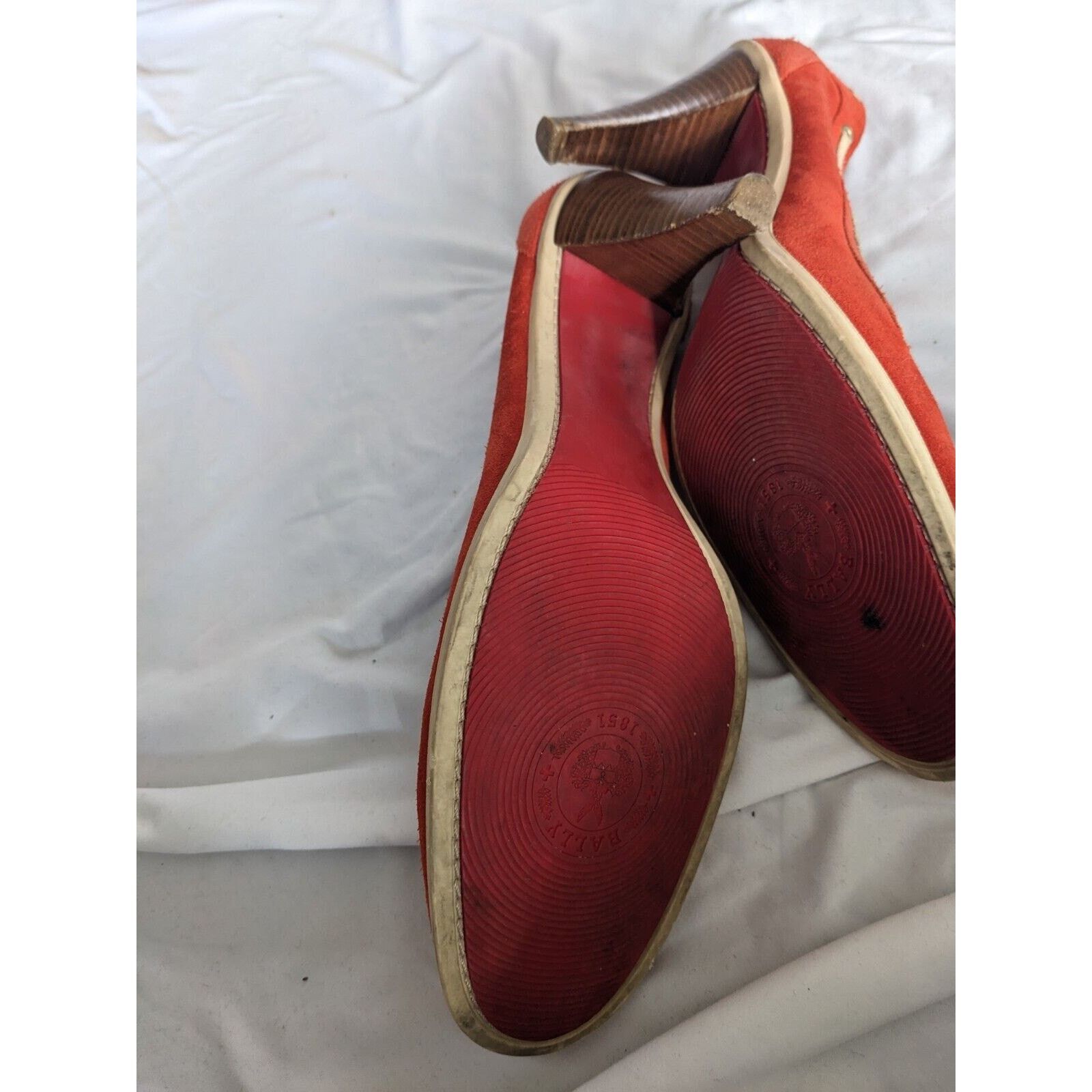 Bally Bally High Heels Balmoral Suede Rawhide Trim. Made in Italy Size US 10 / IT 40 - 8 Thumbnail