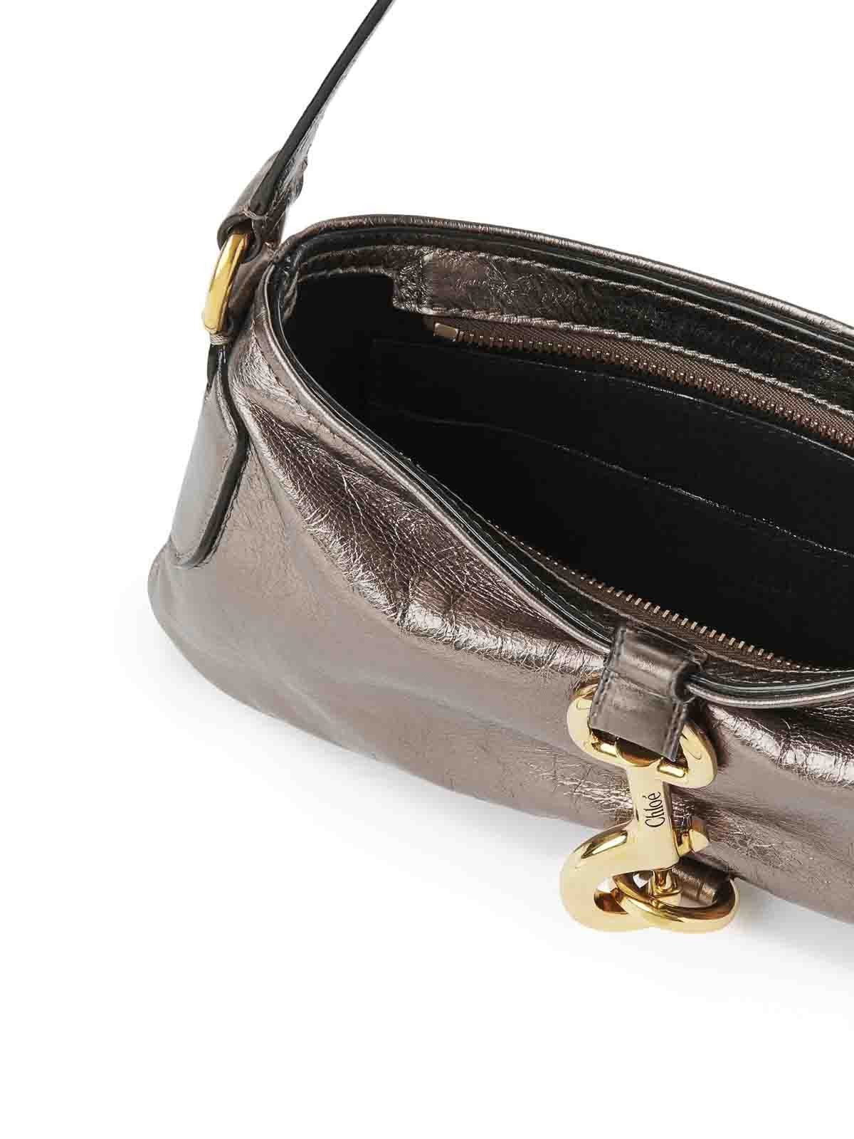 Chloe o1loc1c10226 Size: OS / Kerala Shoulder Bag in Shiny Grey Size ONE SIZE - 6 Thumbnail