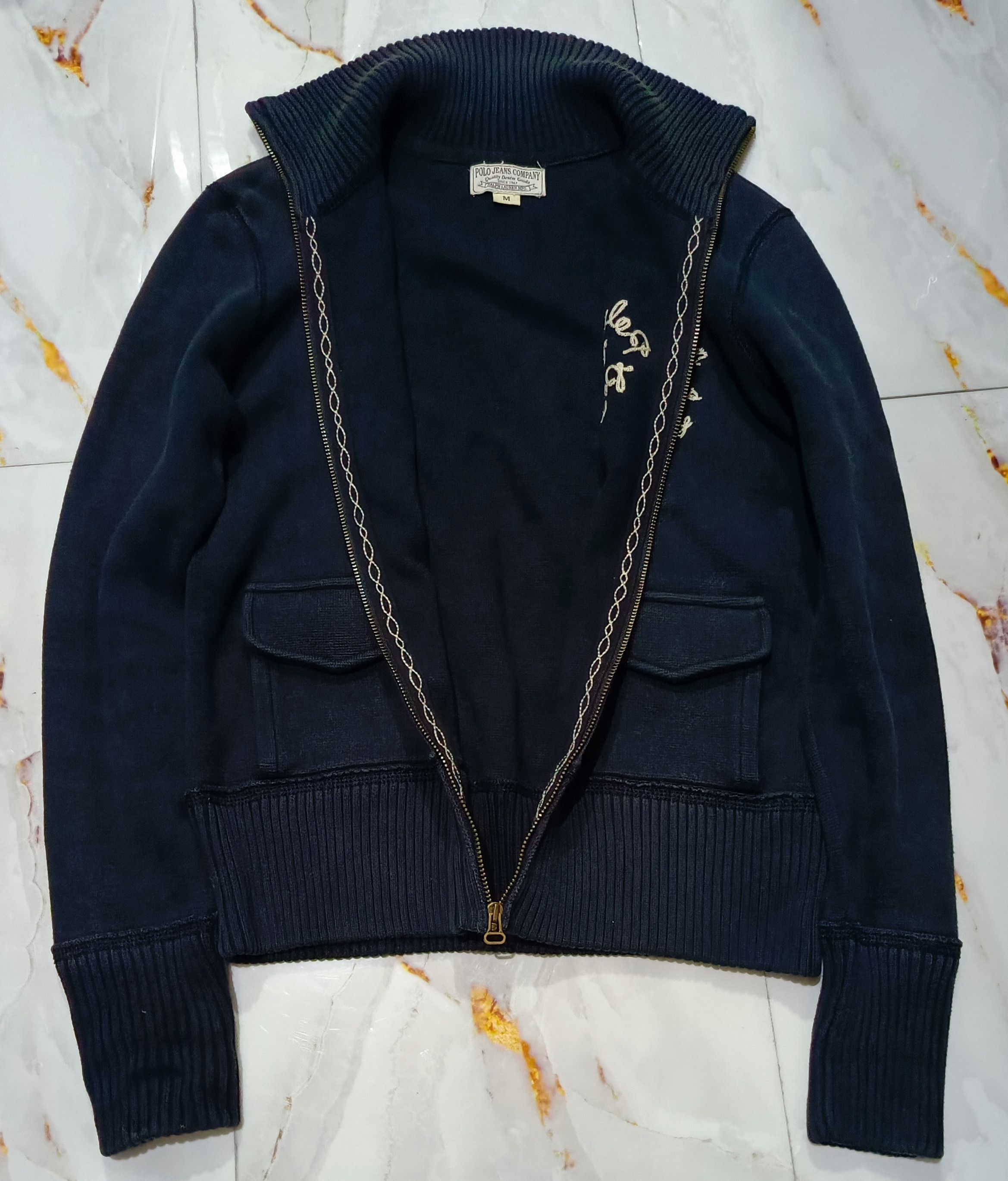 Polo Ralph Lauren Vintage Polo Ralph Lauren Hand Zip Up Sweatshirt Size M / US 6-8 / IT 42-44 - 3 Thumbnail