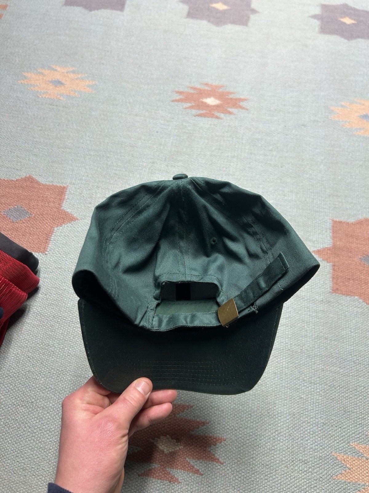 Vintage Vtg strapback hat Alaska fish native graphic forest green Size ONE SIZE - 4 Thumbnail