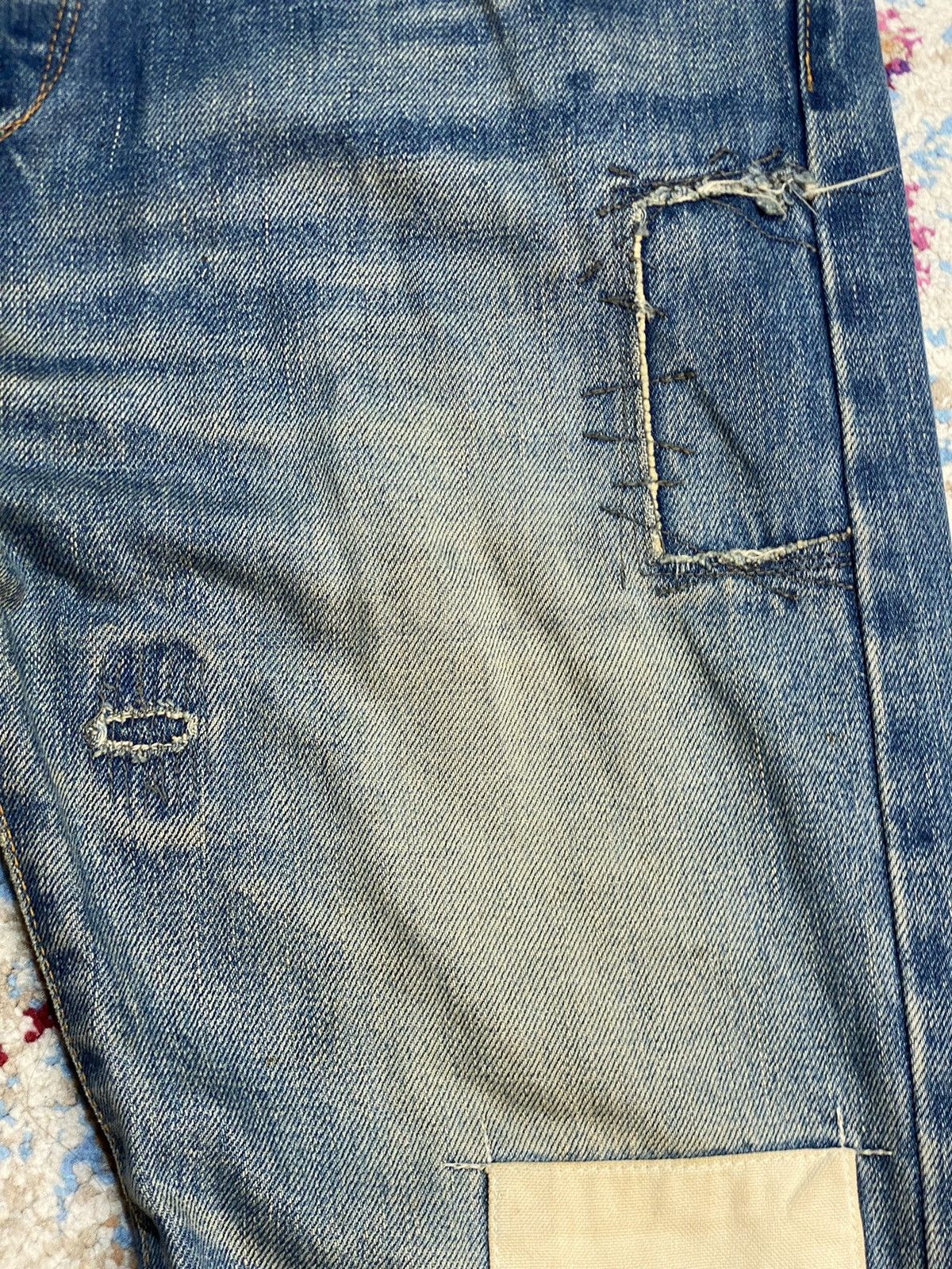 Paul Smith Selvedge Paul Smith Red Ear Japan Rework Patch Denim Jeans Size US 34 / EU 50 - 14 Thumbnail