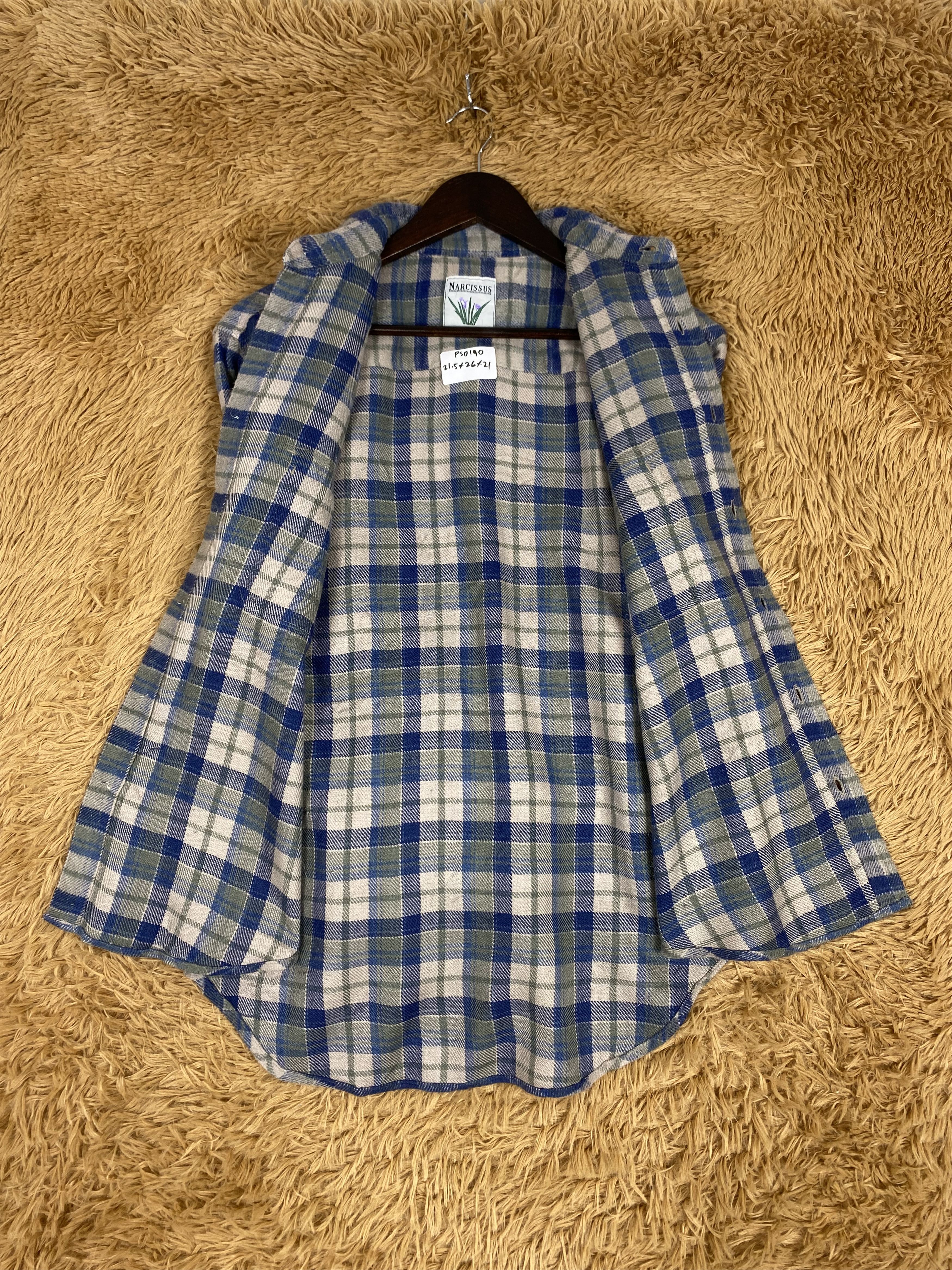 Japanese Brand × Lumberjack × Vintage Vintage Narcissus Long Sleeve Shirts PS0190 Size US S / EU 44-46 / 1 - 6 Thumbnail