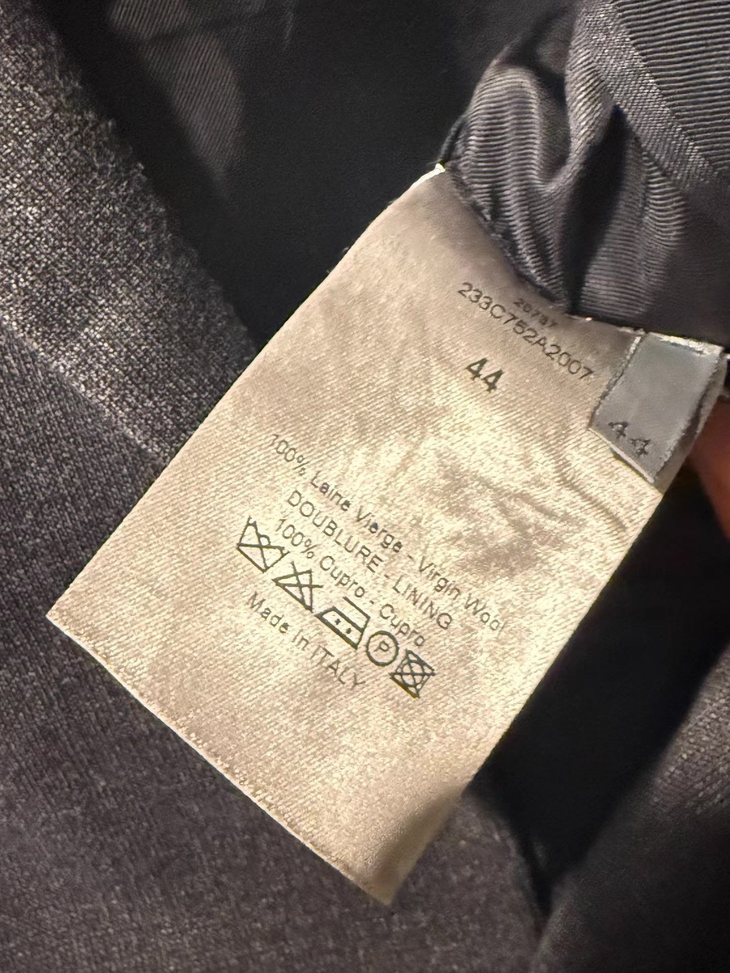 Dior Gray Formal Blazer with Button Closure Size US M / EU 48-50 / 2 - 2 Thumbnail