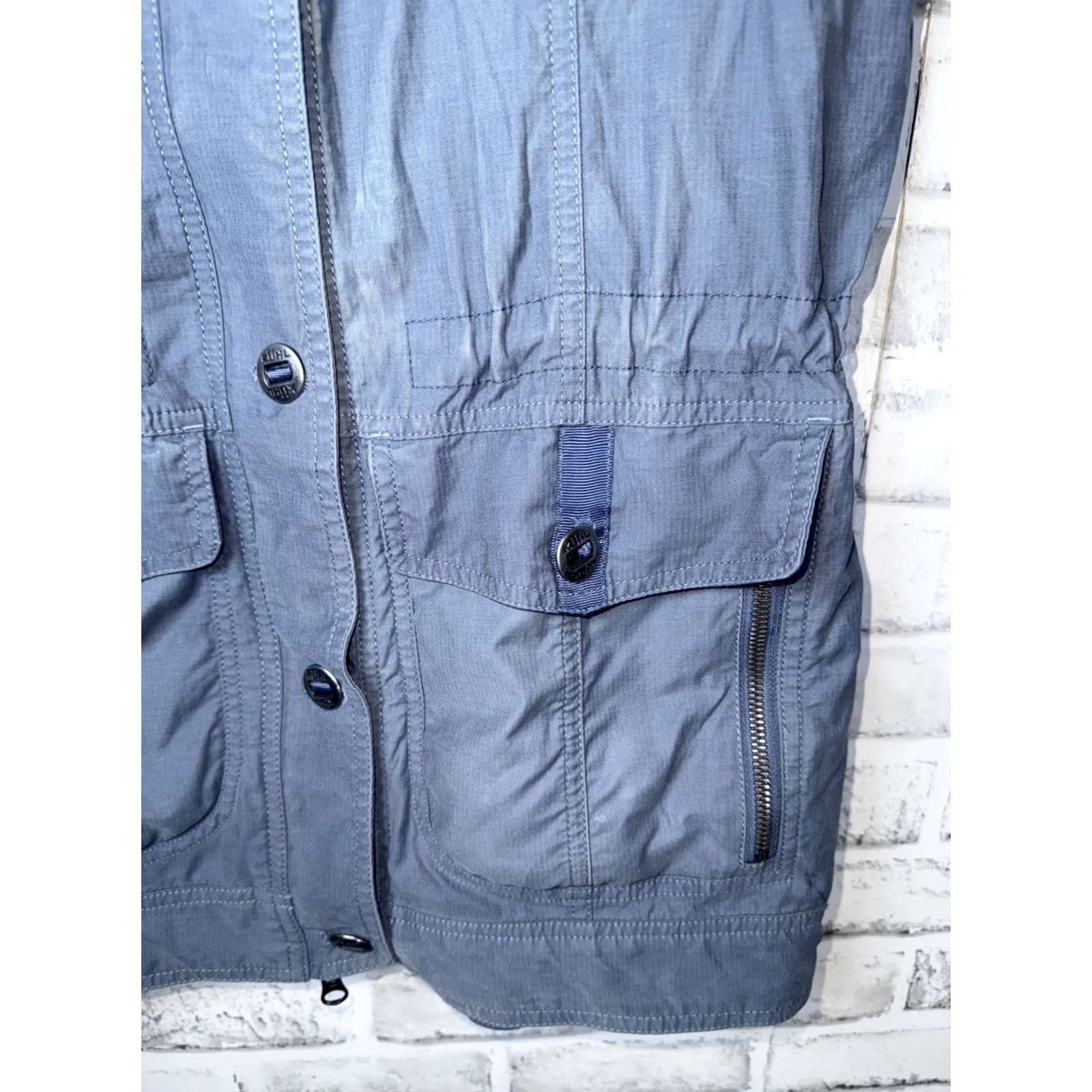 Vintage Kuhl Vest Womens Small Gray Rekon Full Zip Tactical Utility Hooded Vest (90s Outdoor) Womens, Vest, Gray, Small Size S / US 4 / IT 40 - 4 Thumbnail